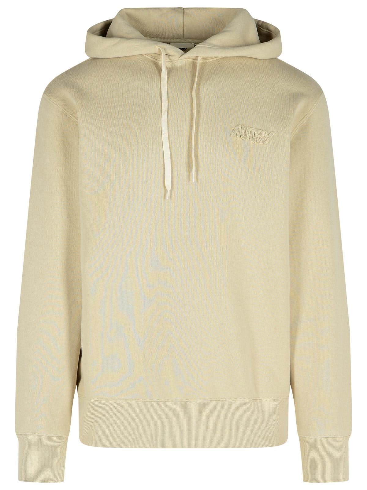 Autry Beige Cotton Sweatshirt