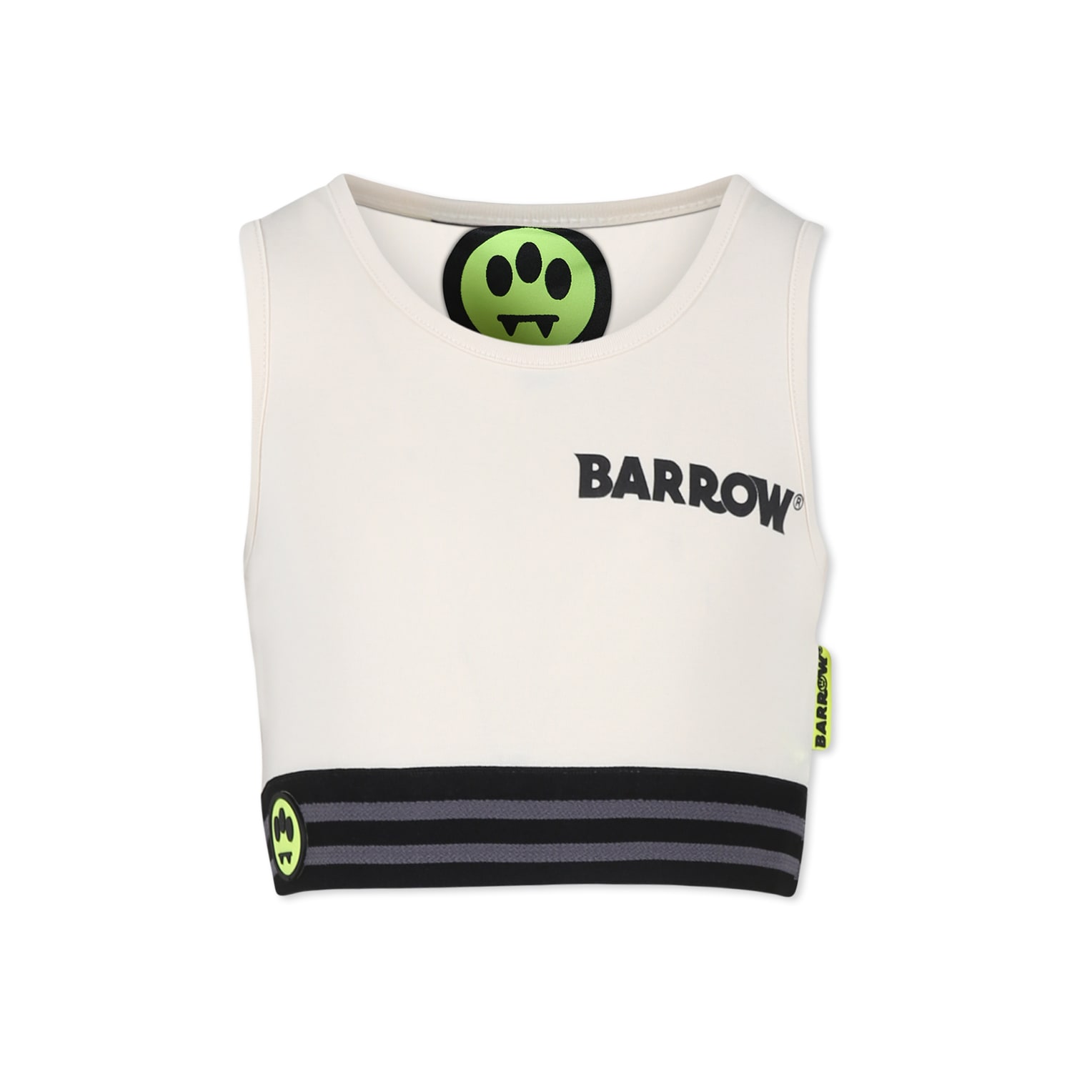Barrow Ivory Crop Top For Girl With Smiley