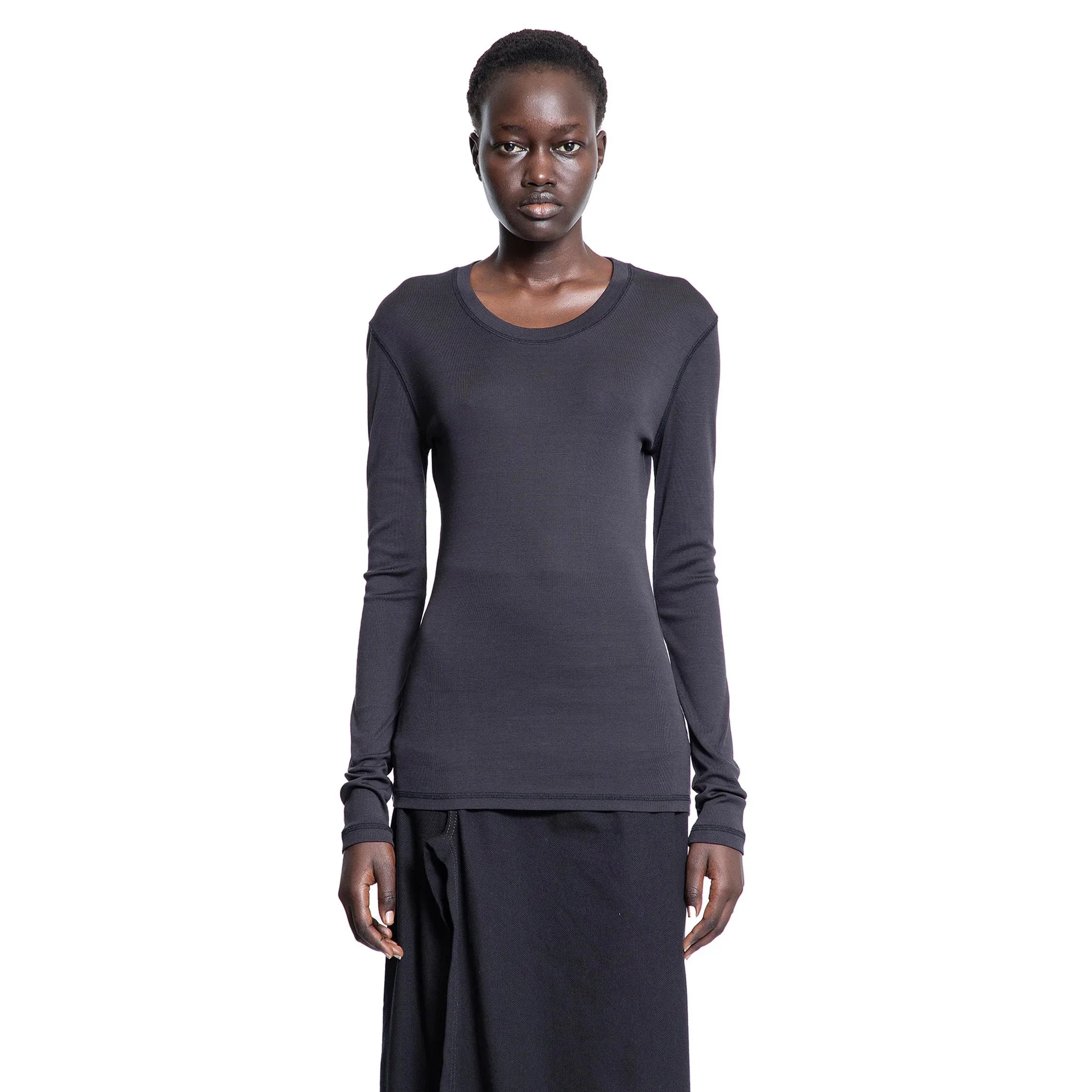 Rib Long Sleeve T-Shirt