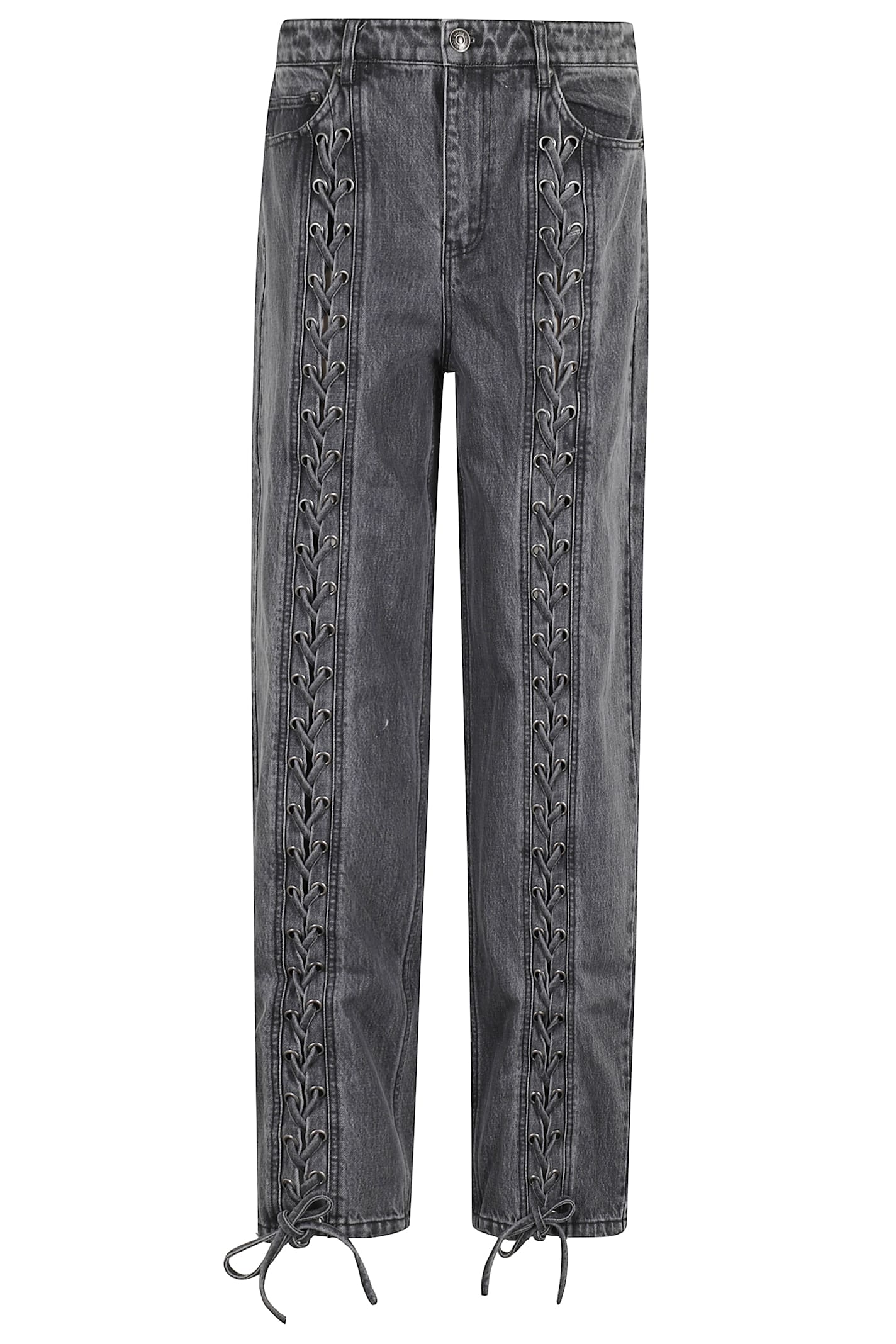 Rotate by Birger Christensen Denim Laced Leg Pants
