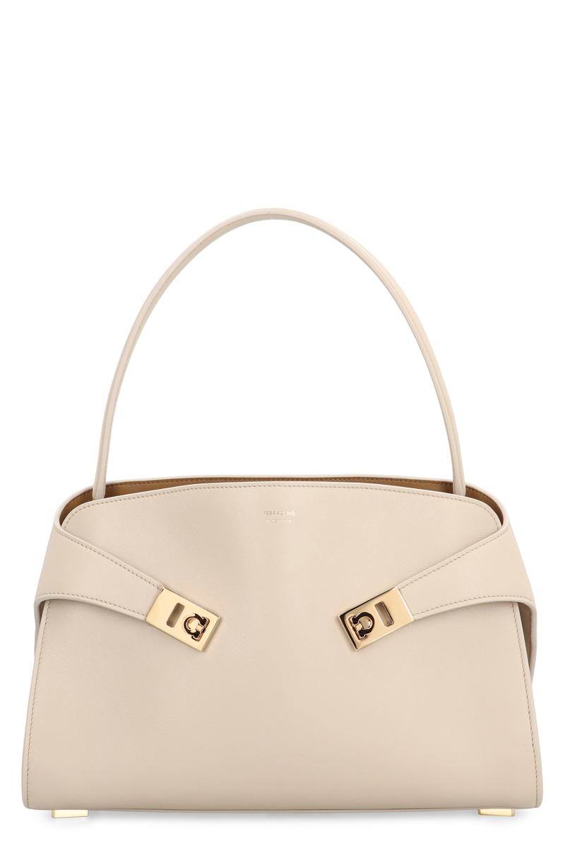 Salvatore Ferragamo Hug M Leather Handbag