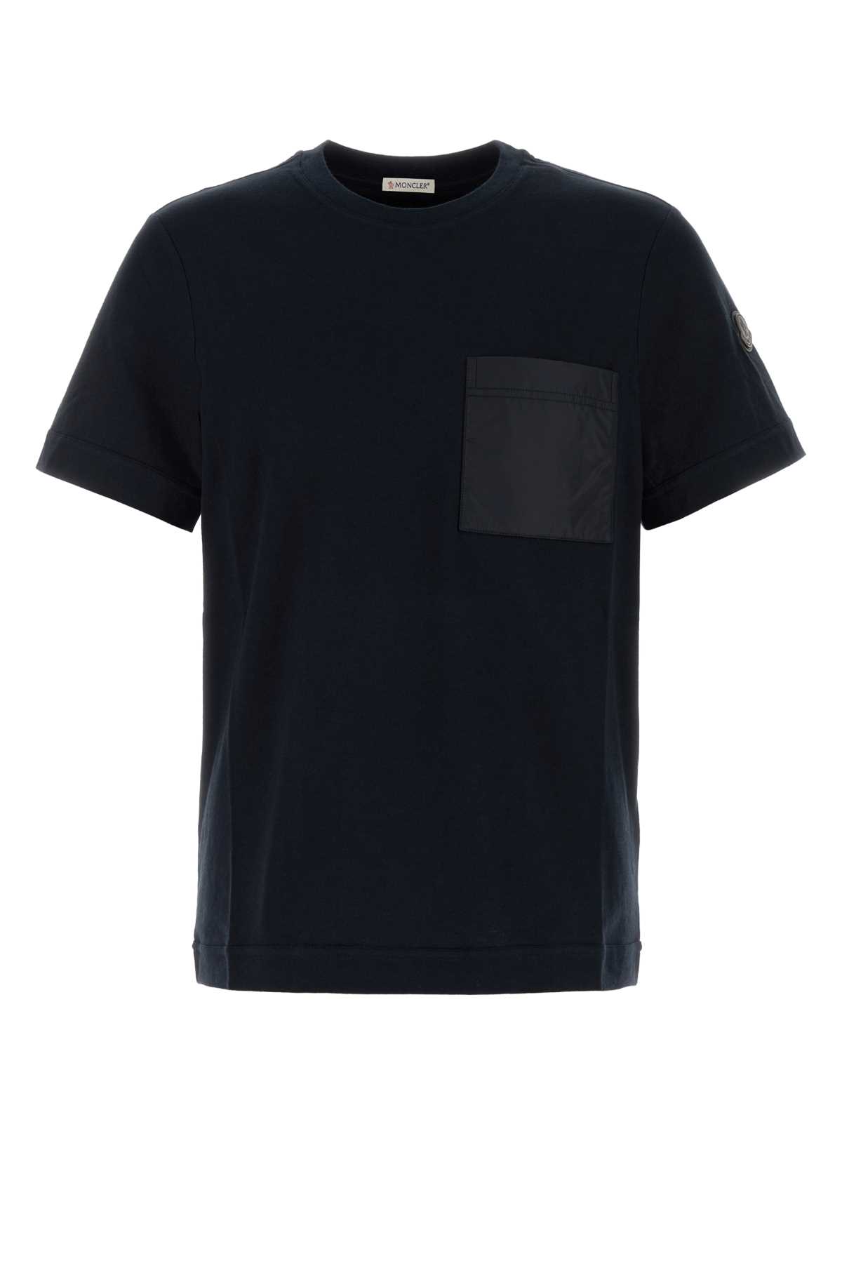 Moncler Midnight Blue Cotton Blend T-shirt