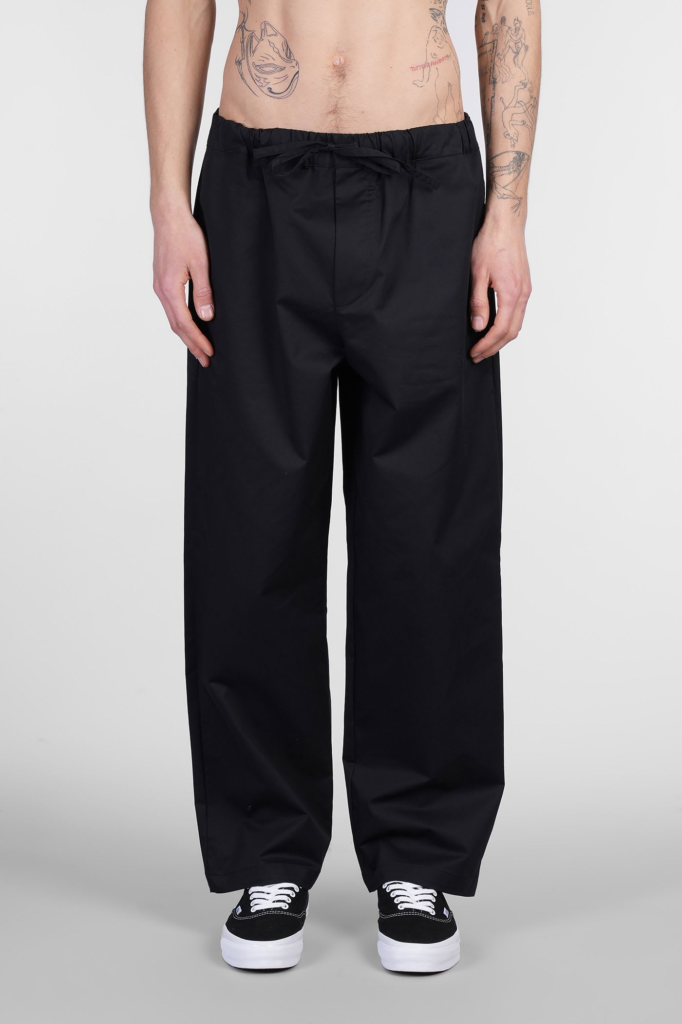 DARKPARK Ian Pants In Black Cotton