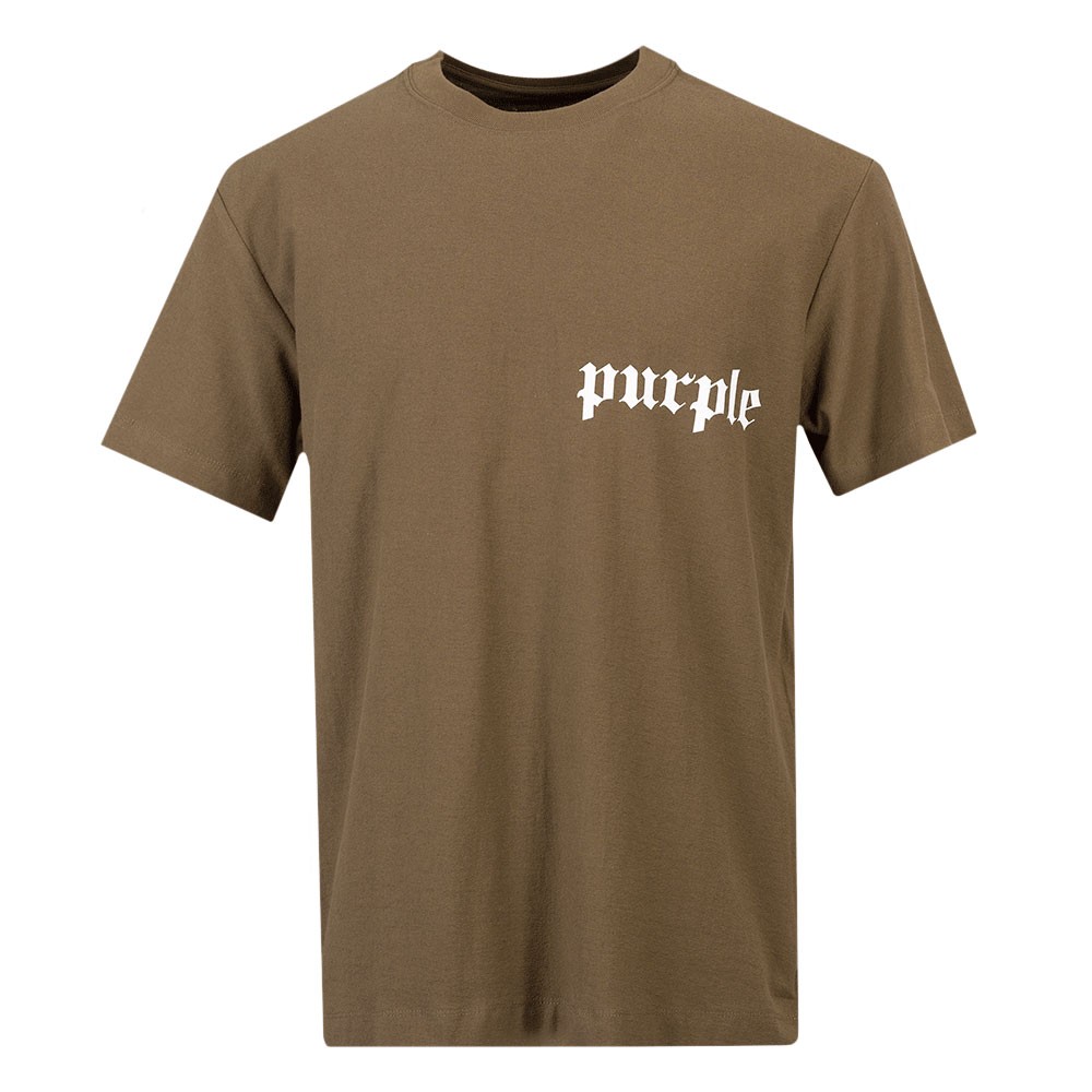 Textured Jersey Gothic Wordmark T Shirt