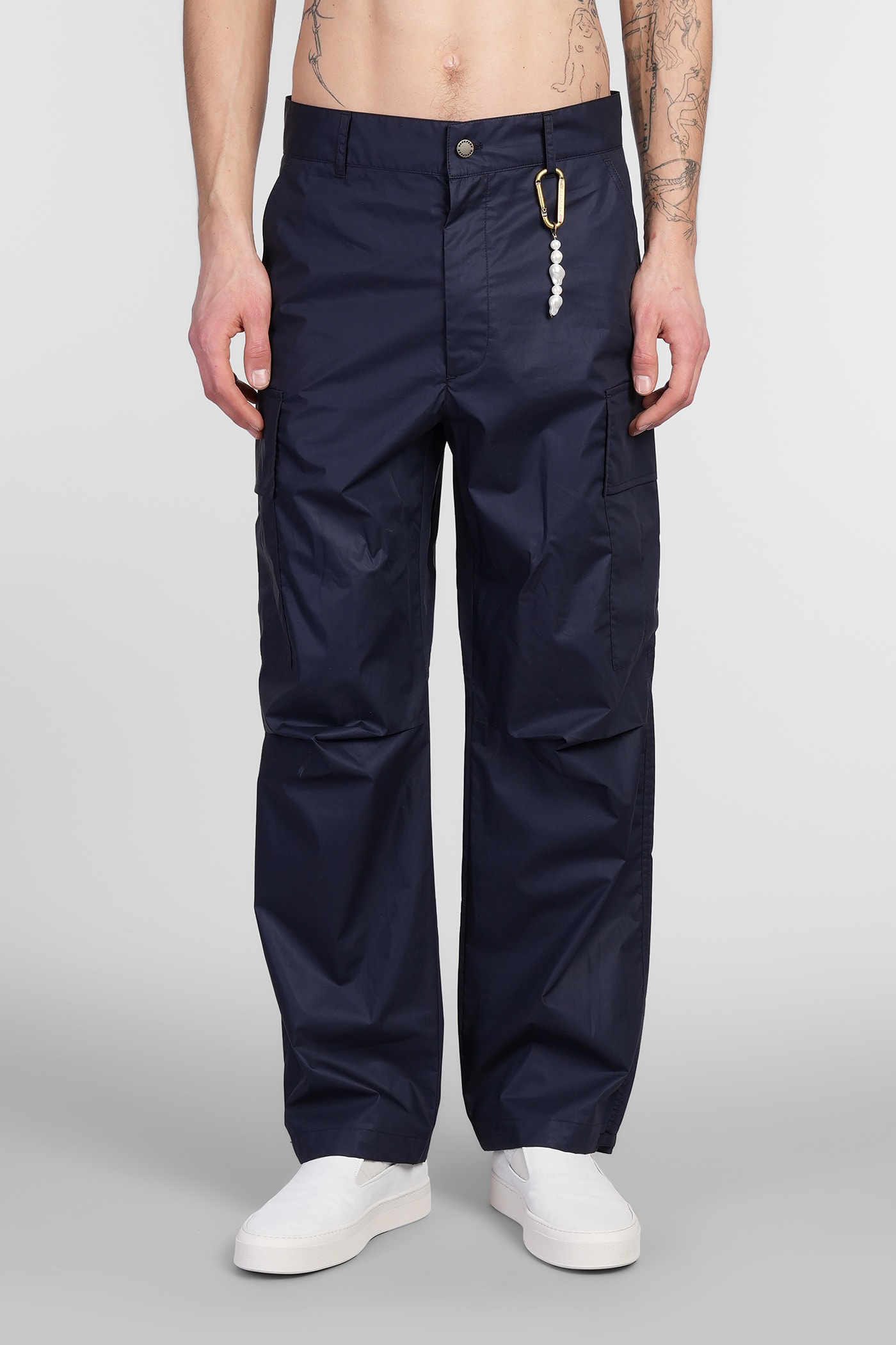 DARKPARK Saint Pants In Blue Cotton