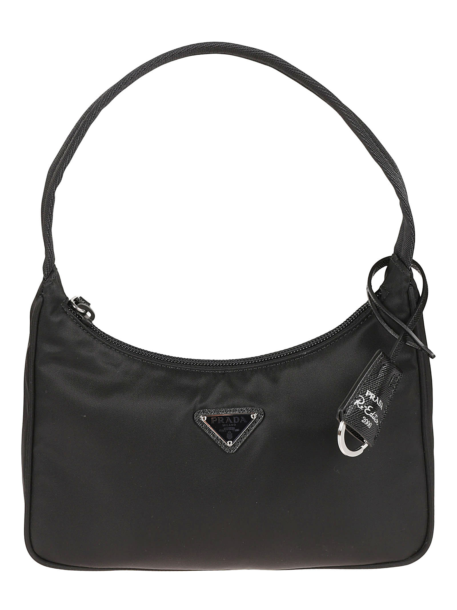 Prada Logo Triangle Tote