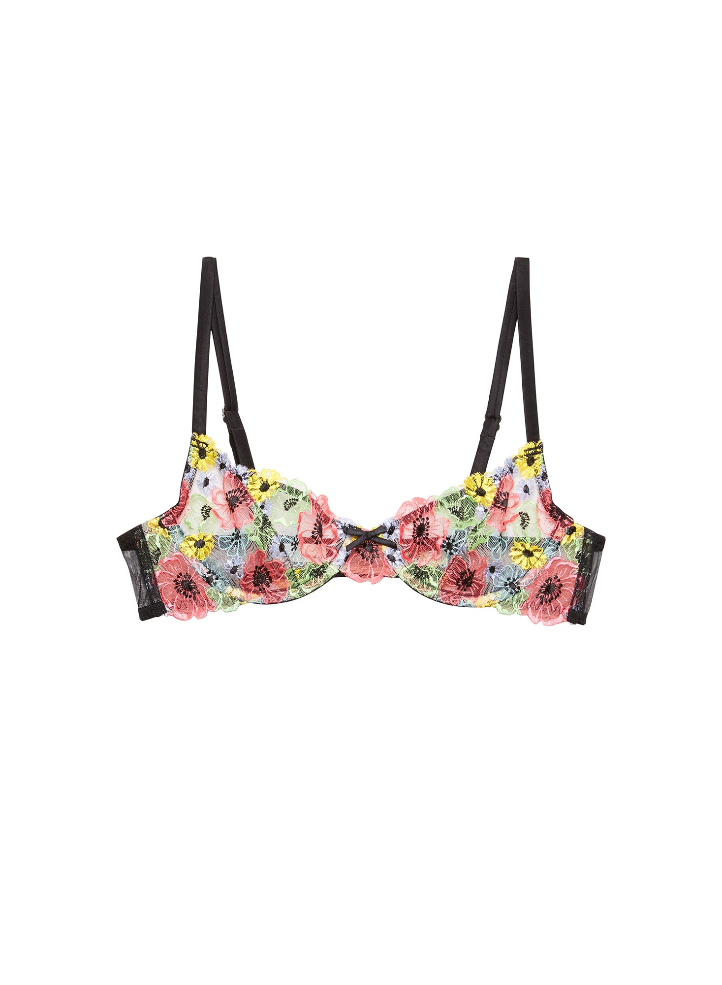 Fleur du Mal Azalea Embroidery Bra