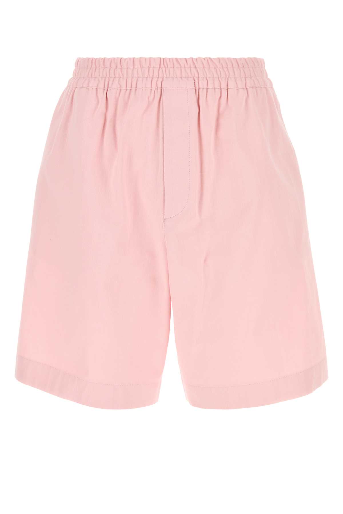 Bottega Veneta Pink Twill Bermuda Shorts