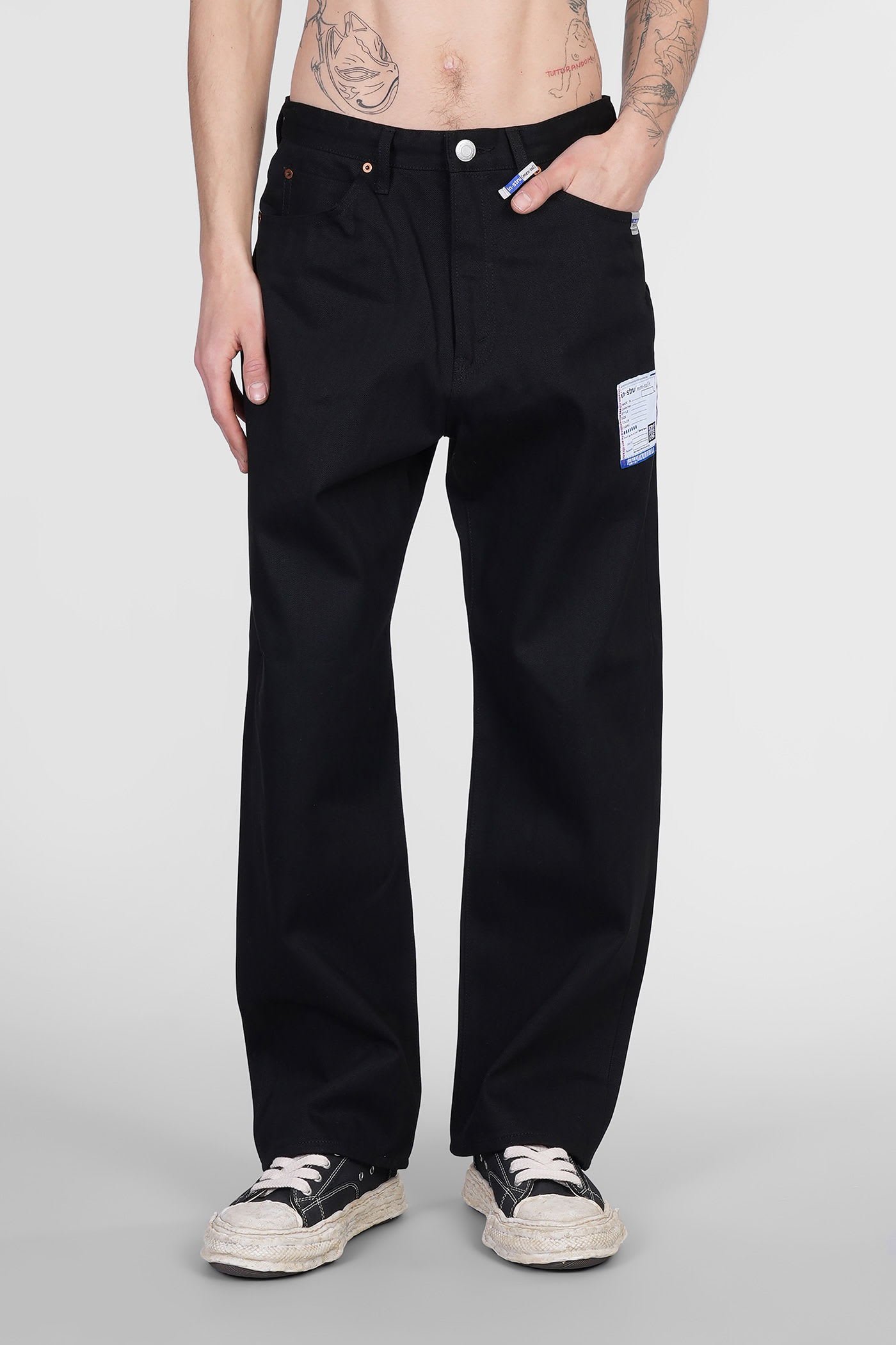 Mihara Yasuhiro Pants In Black Cotton