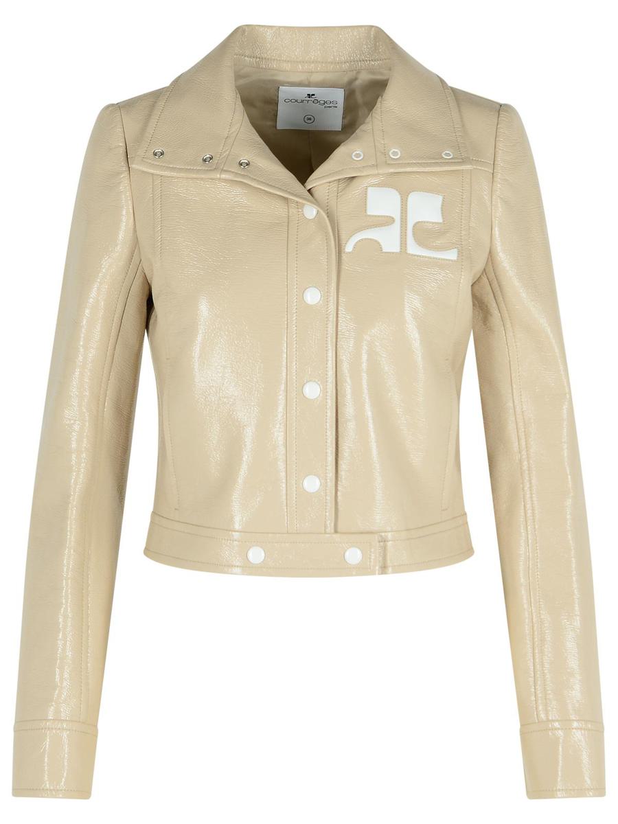 Courrèges 'Reedition' Ivory Cotton Blend Jacket