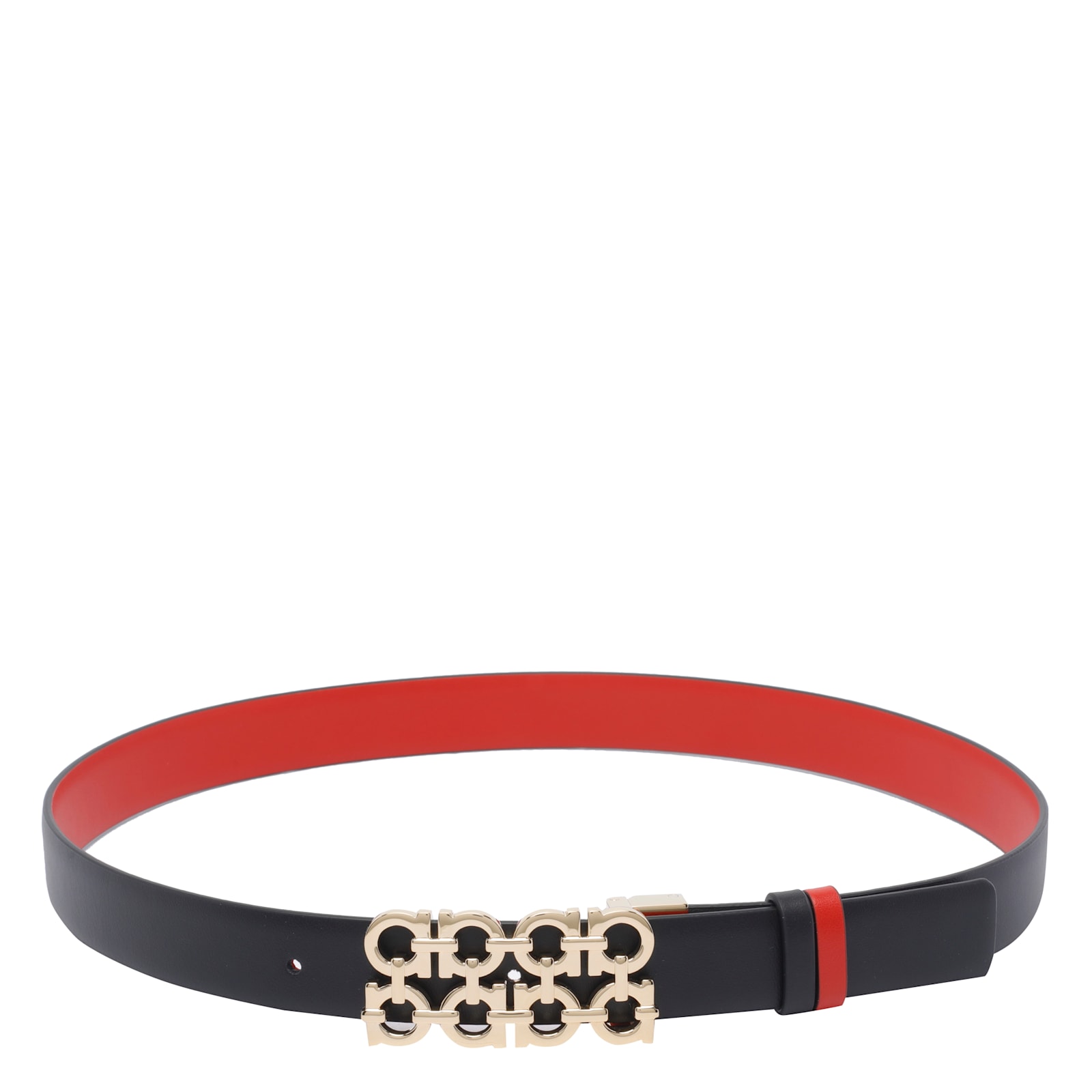 Ferragamo Reversible Woven Gancini Belt