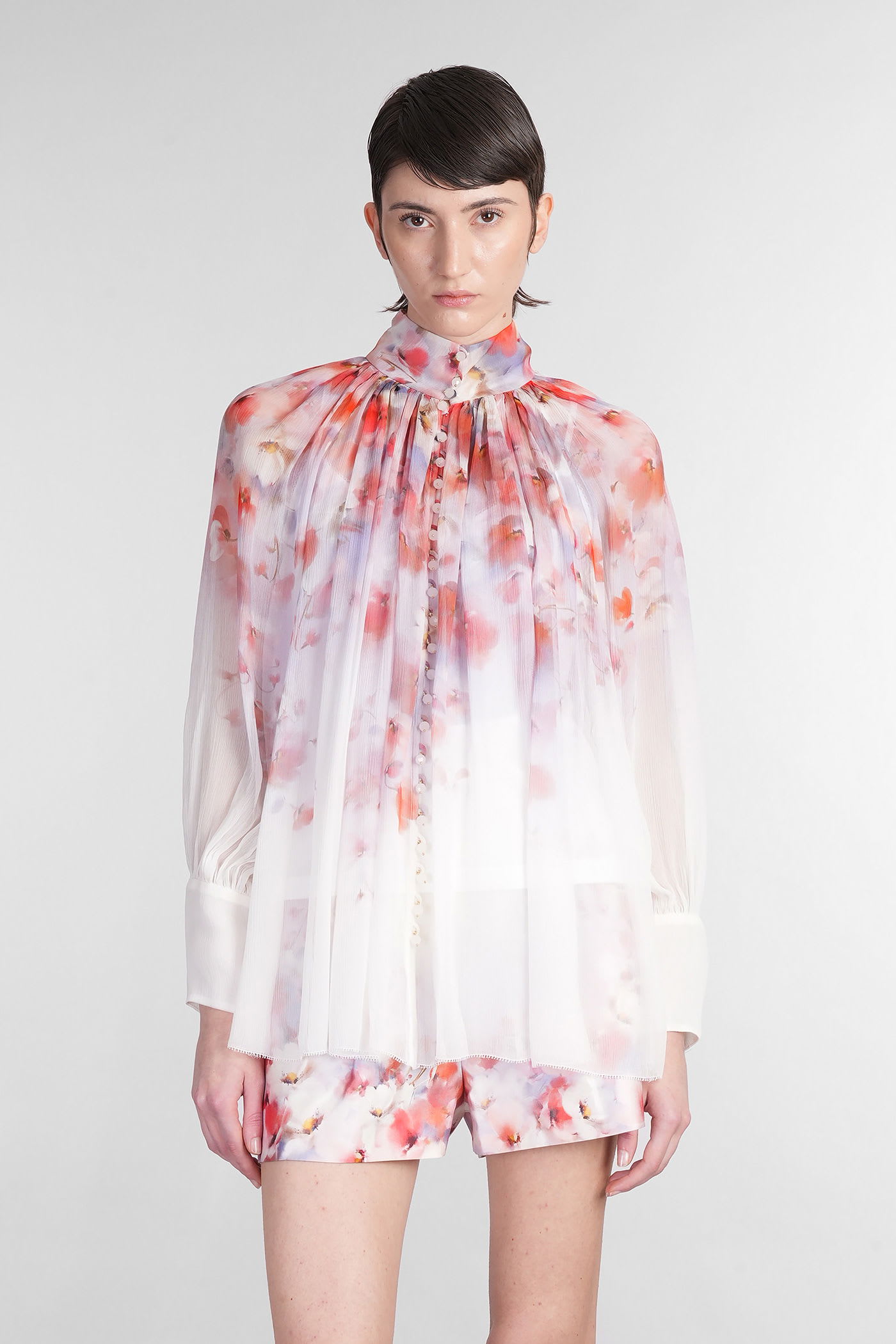 Zimmermann Blouse In Multicolor Silk
