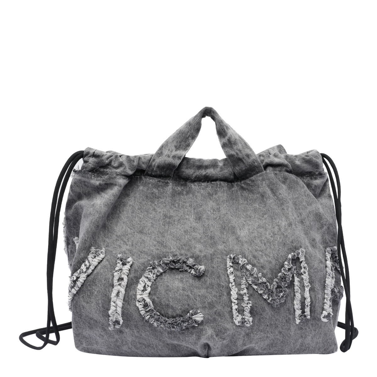 Vic Matié Penelope Denim Logo Backpack Bag