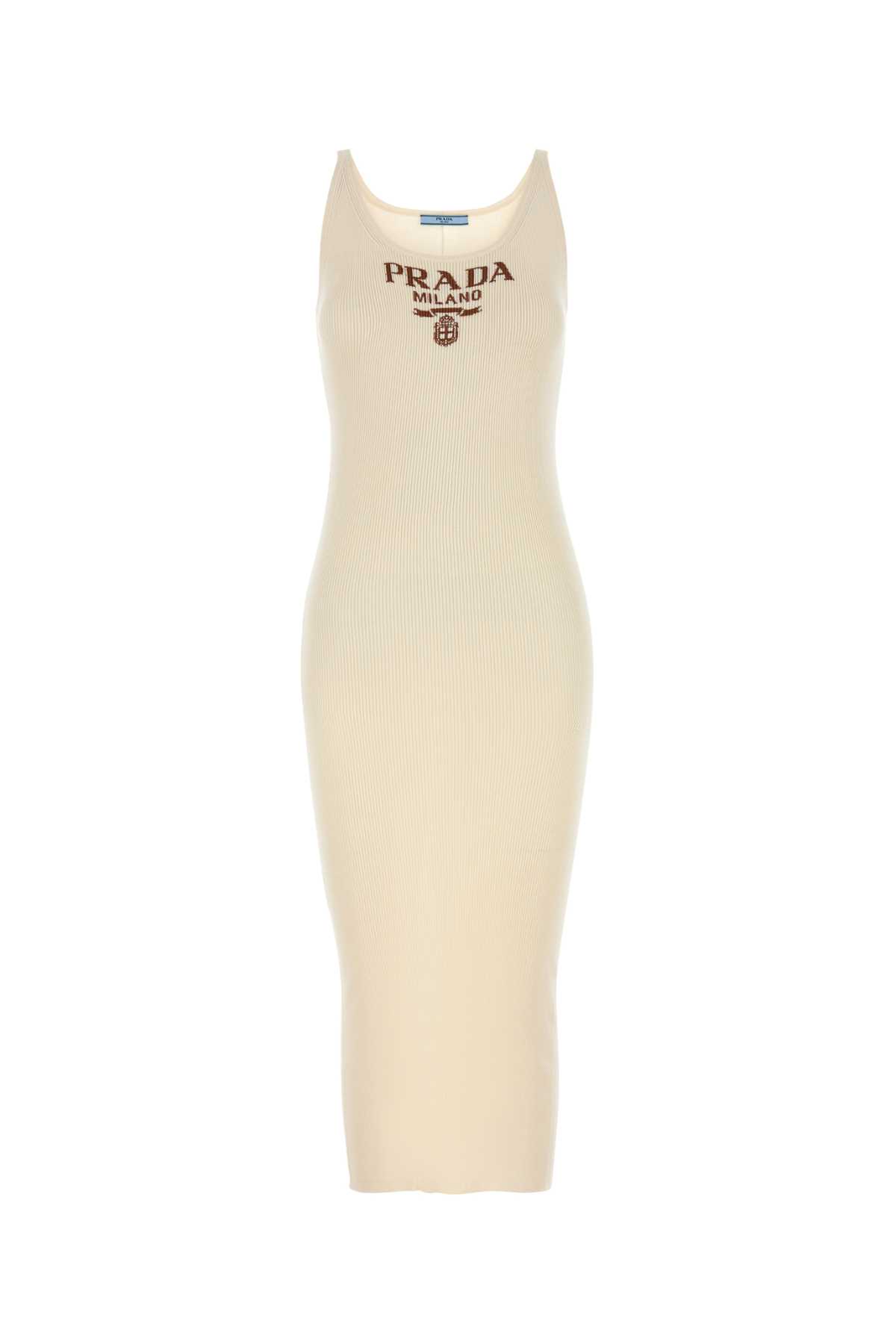 Prada Cream Silk Dress