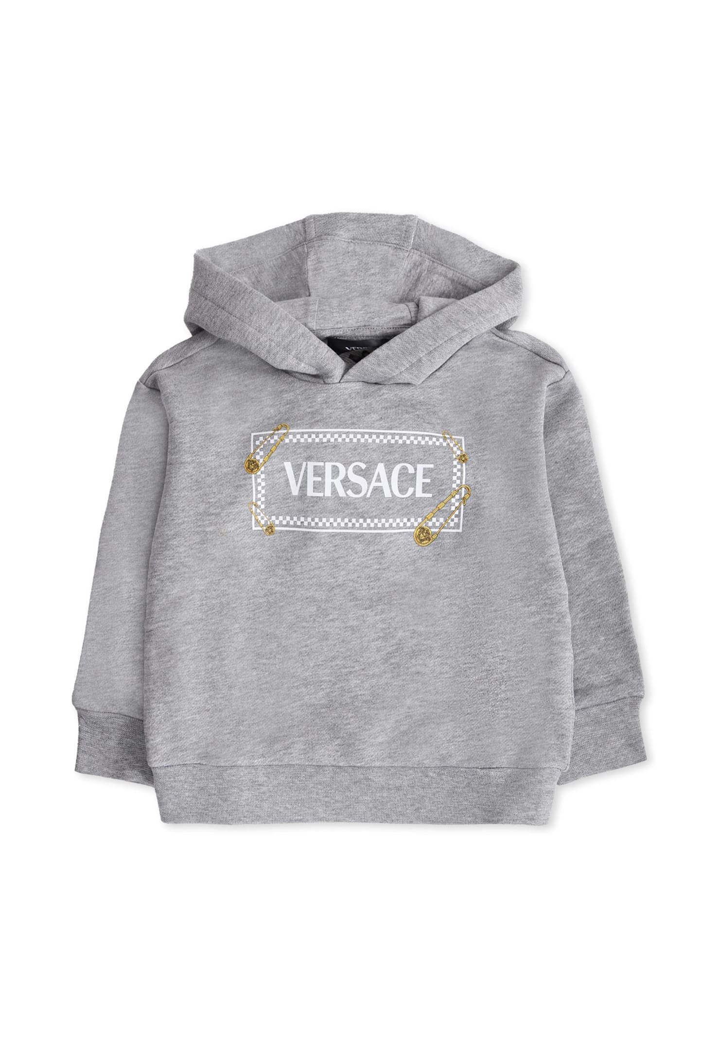 Versace Hoodie Sweatshirt With 90 Vintage Logo And Pins For Baby