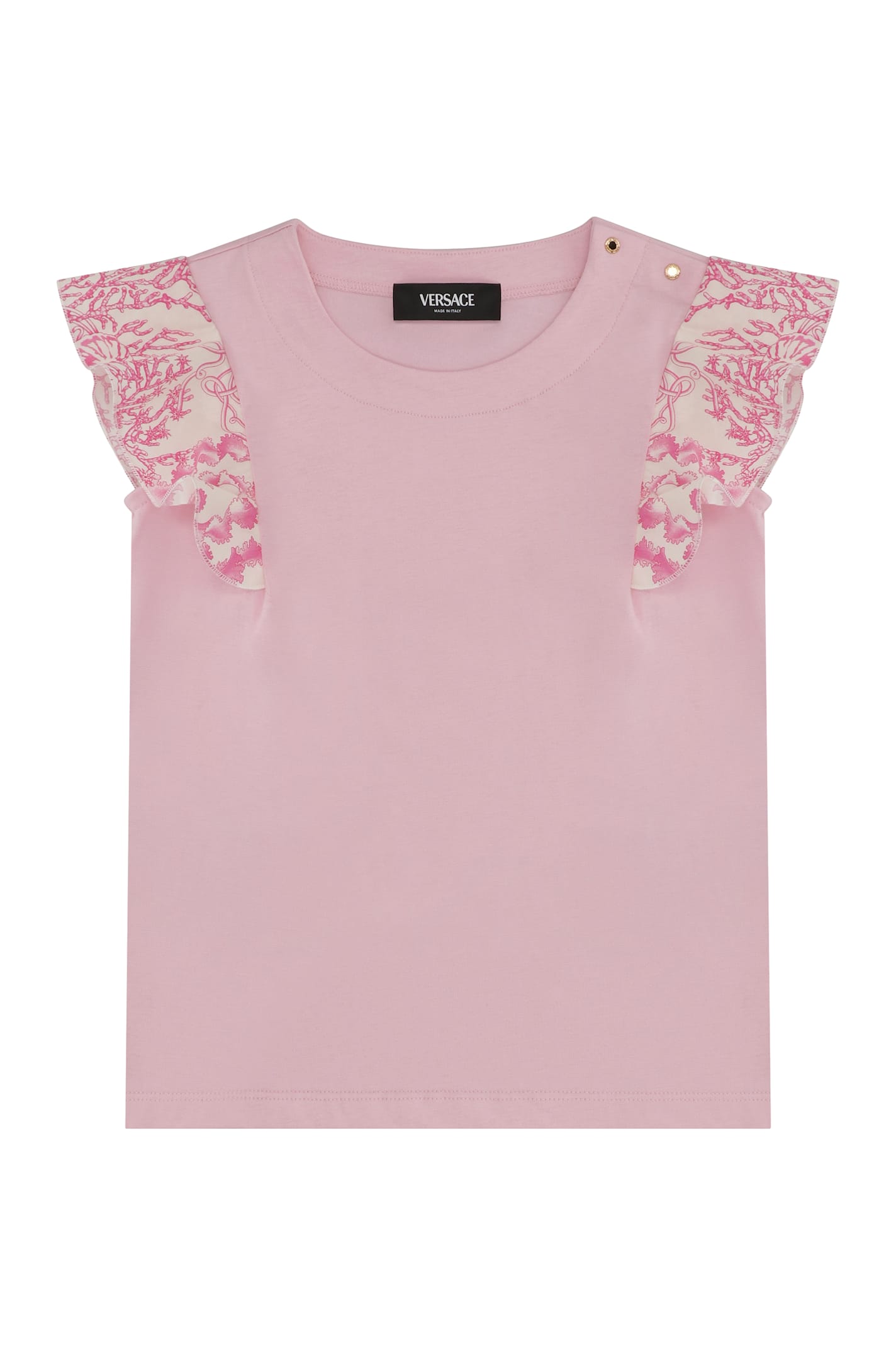 Young Versace Cotton Crew-neck T-shirt