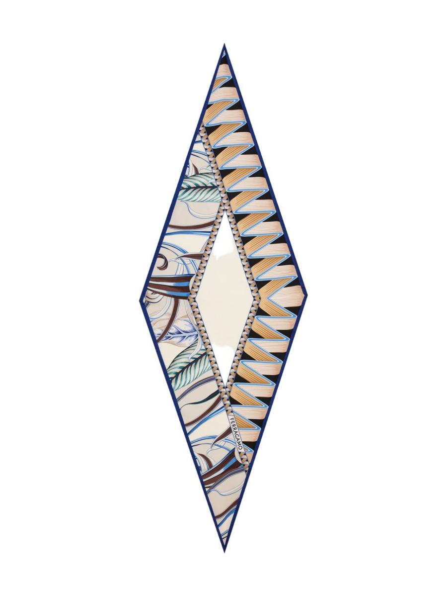 Salvatore Ferragamo Printed Silk Foulard