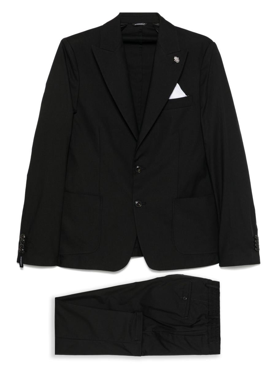 Daniele Alessandrini Black Single Breasted Suit
