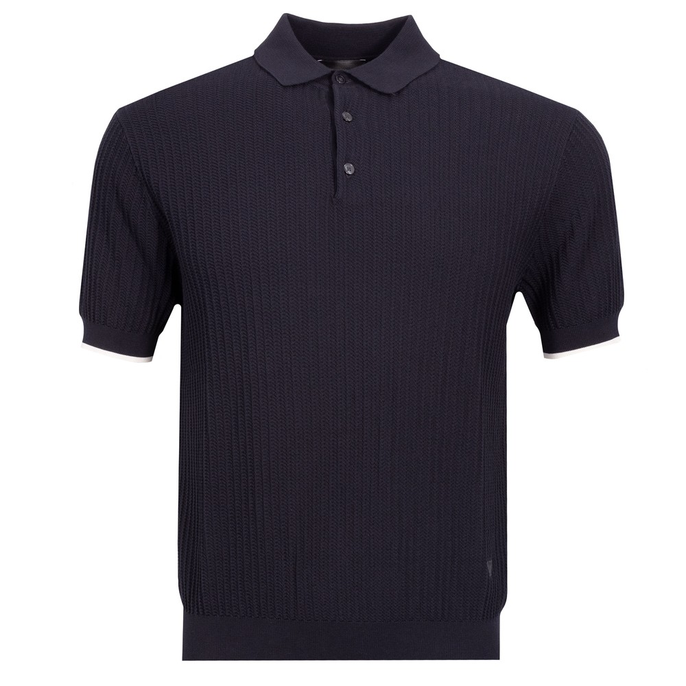 Chevron Knitted Polo