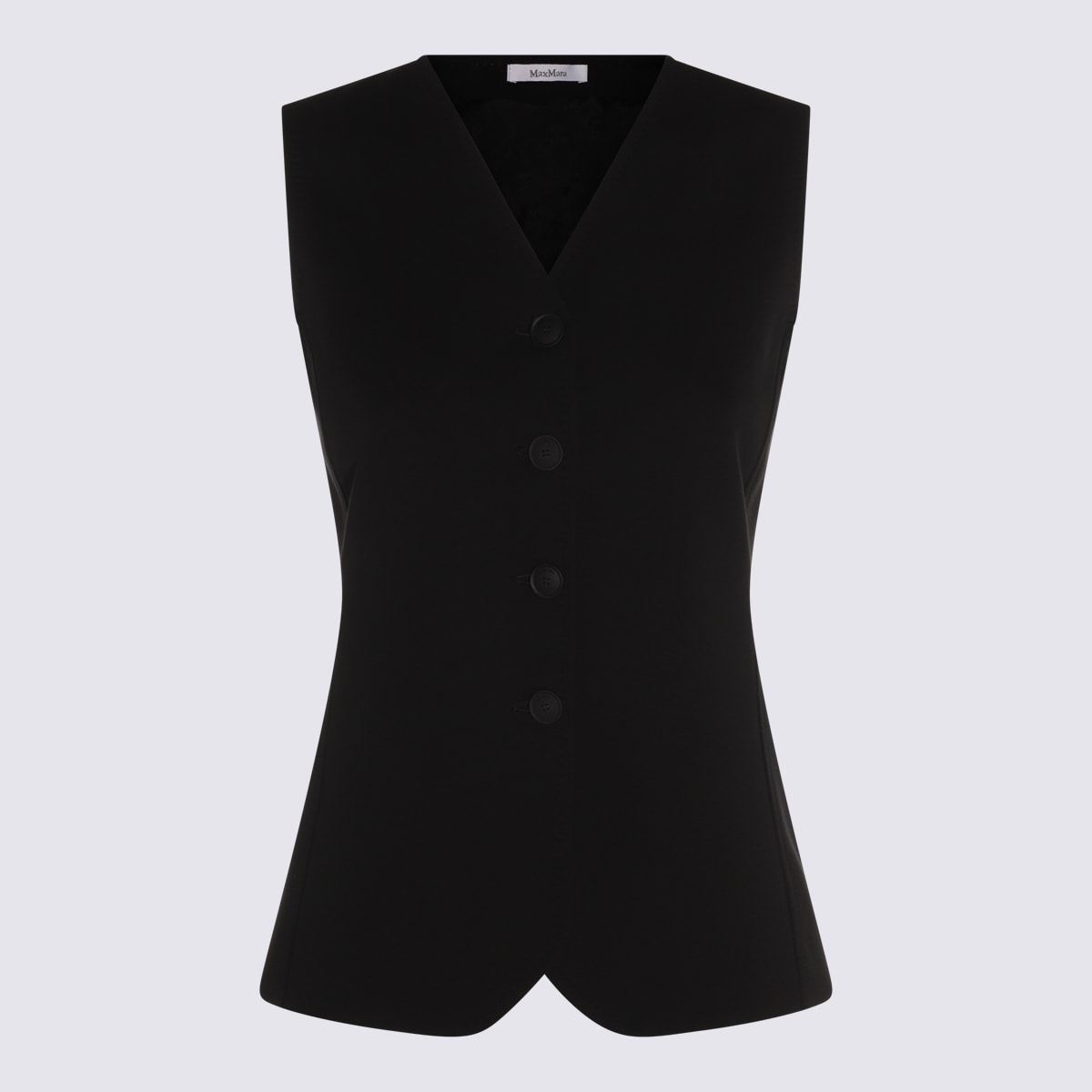 Max Mara Black Wool Top