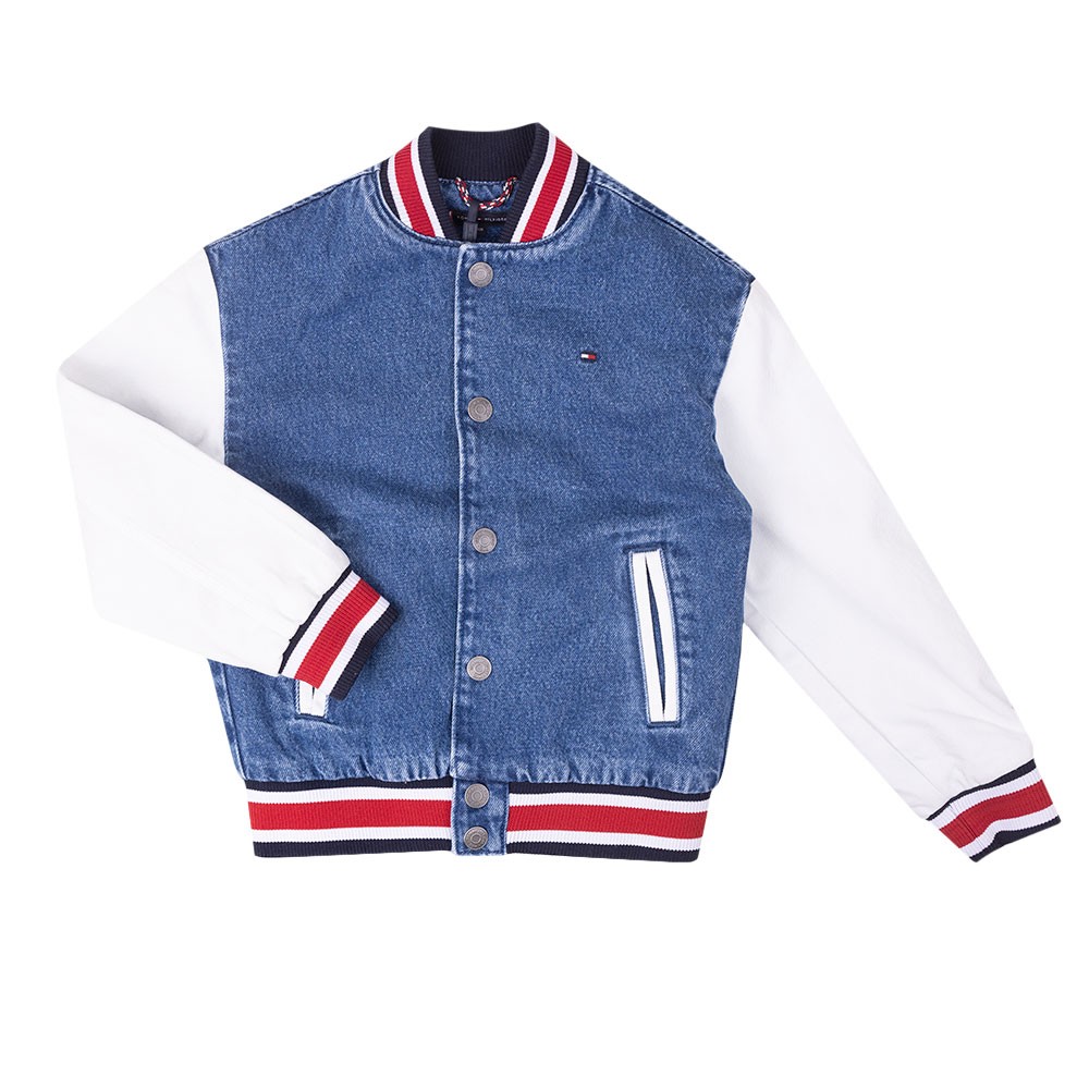 Tommy Varsity Denim Bomber