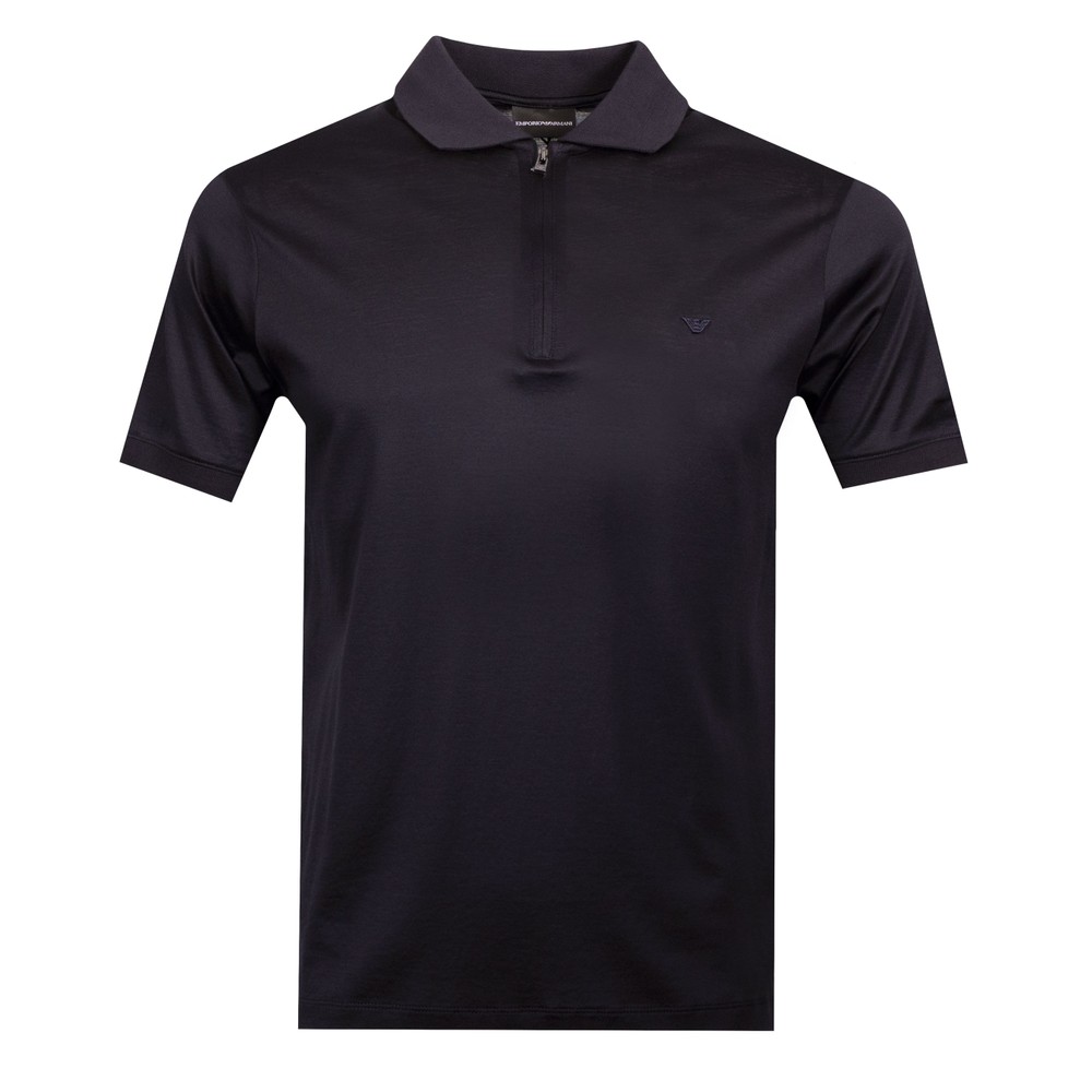 Zip Jersey Polo Shirt