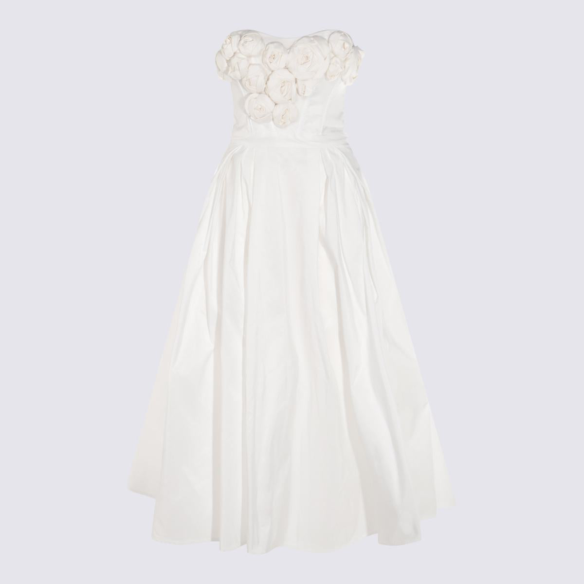 Elisabetta Franchi White Midi Dress