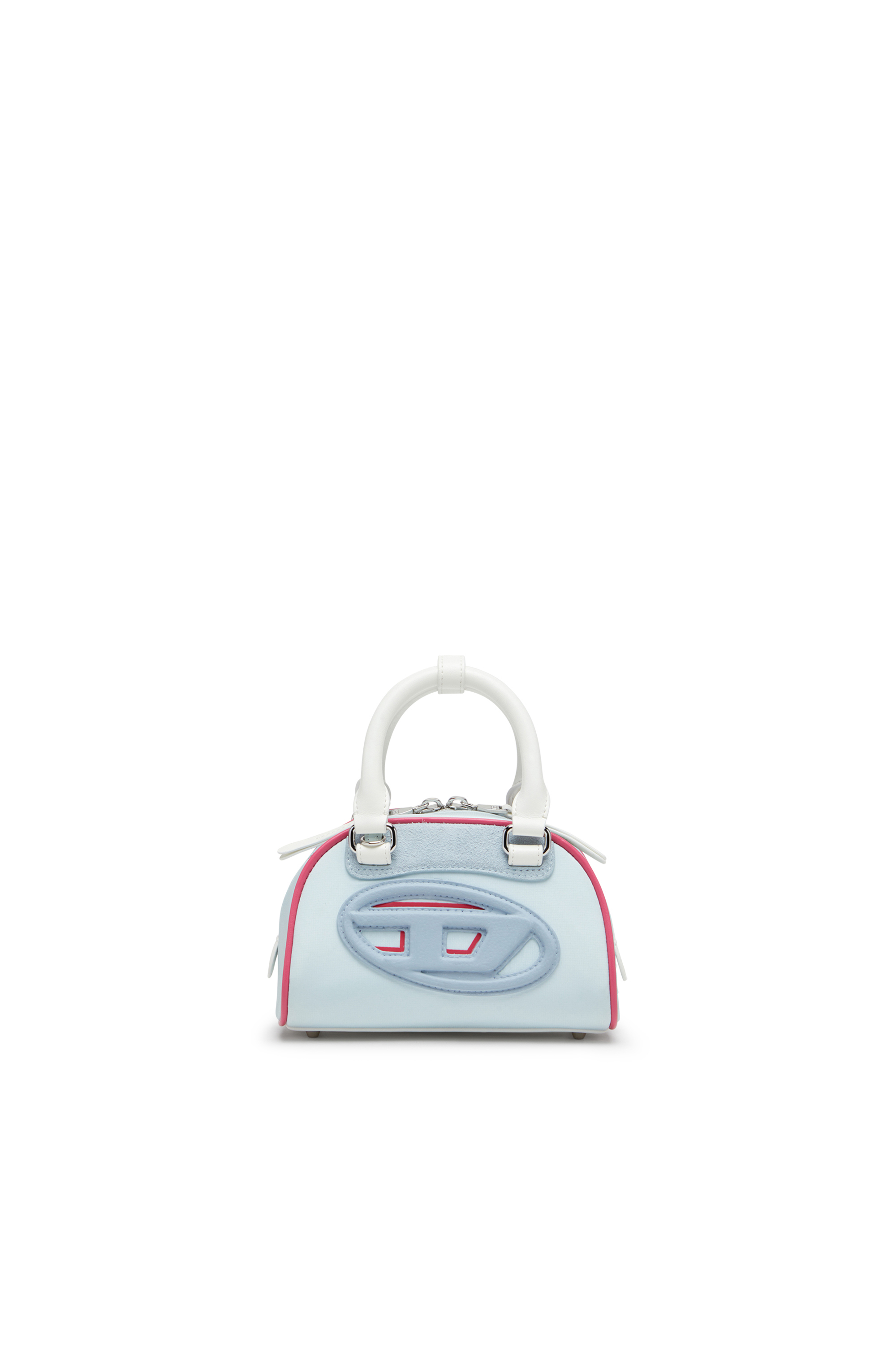 Diesel - 1DR Dome-Colour-block mini bowling bag - Crossbody Bags - Woman - Blue