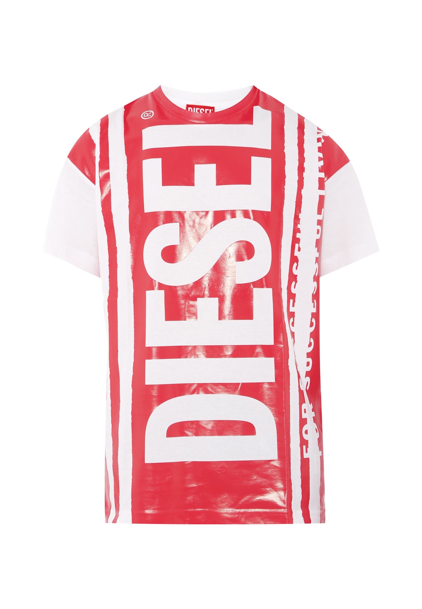 Diesel White T-shirt For Boy With Logo