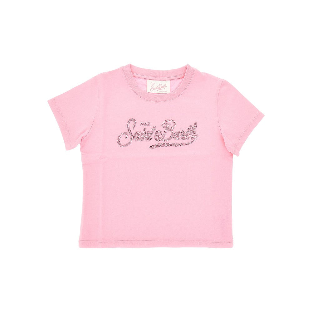 SAINT BARTH 'Elly' t-shirt with rhinestone Kids