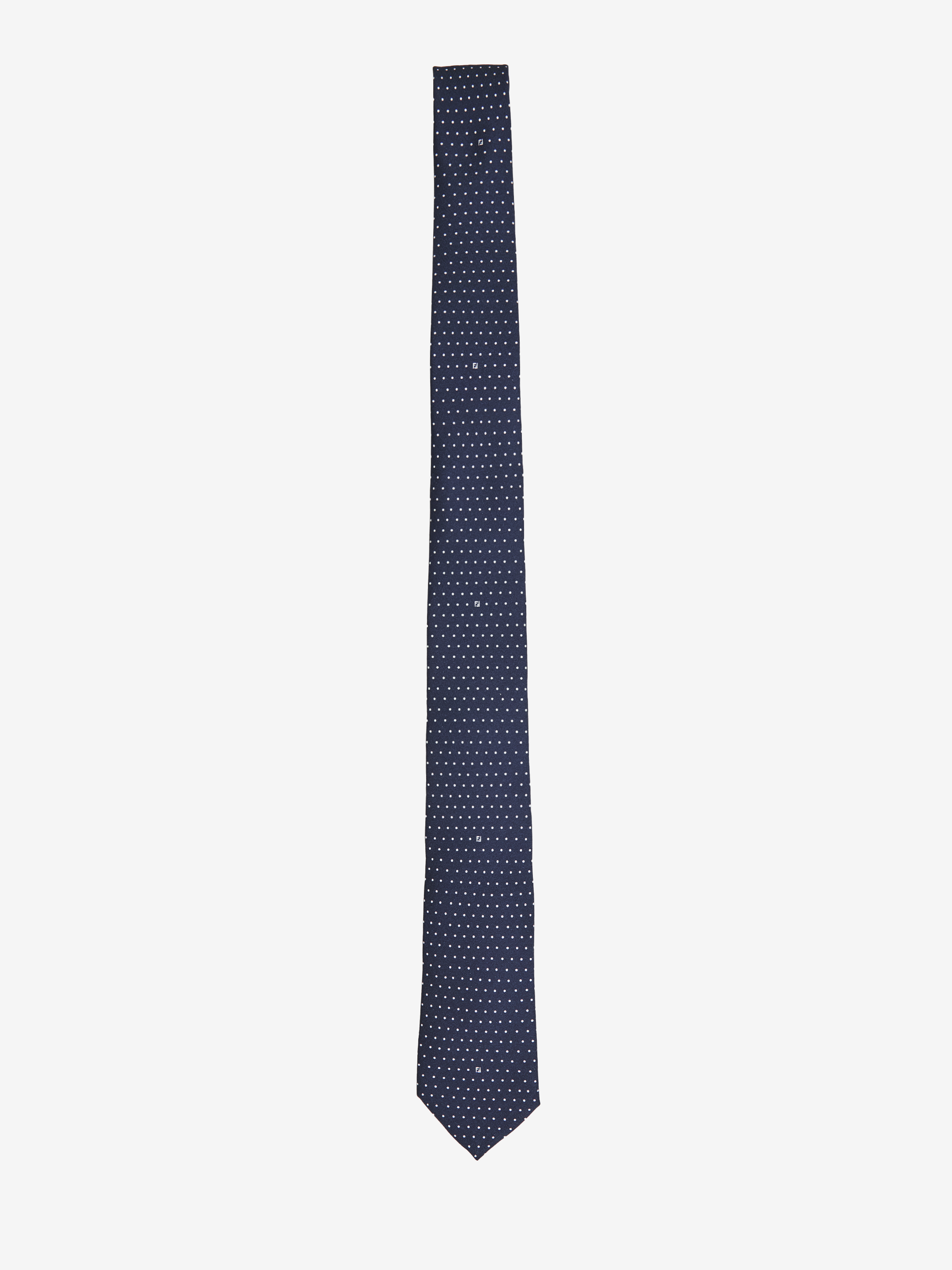 Blue silk tie