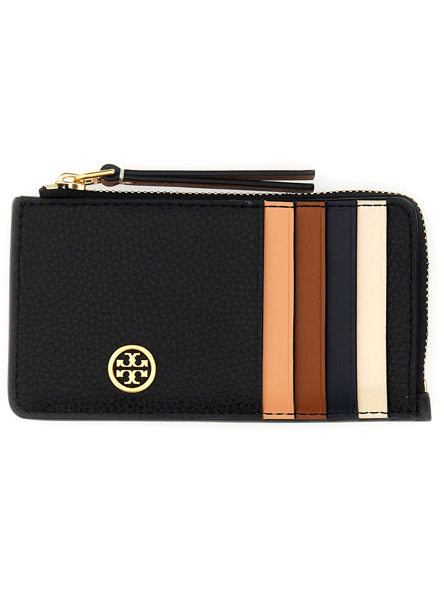 Tory Burch Robinson Leather Card Holder