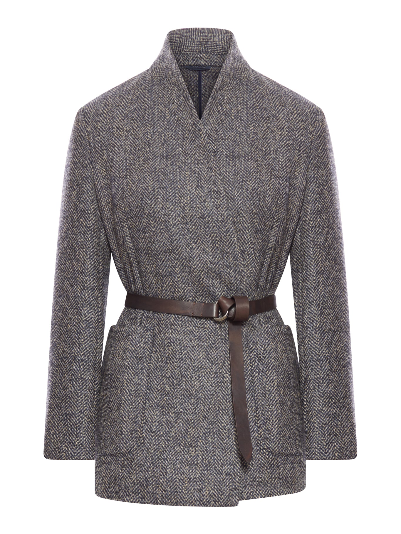 Brunello Cucinelli 女士羊绒夹克（配皮带）