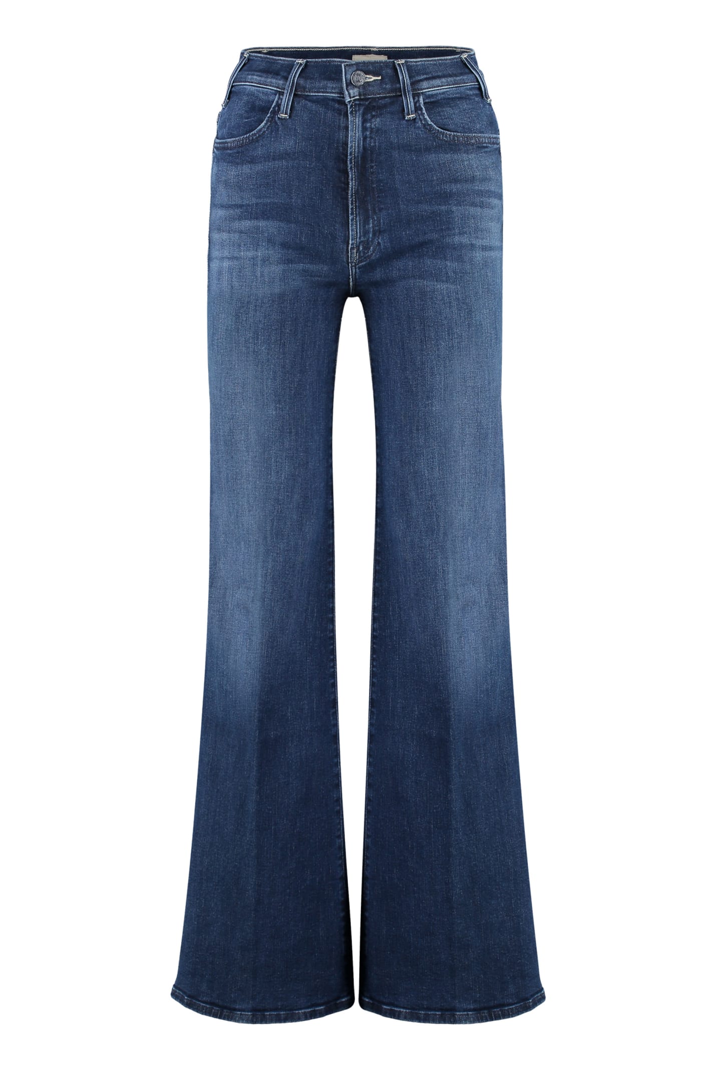 Mother The Hustler Roller Sneak Straight-leg Jeans
