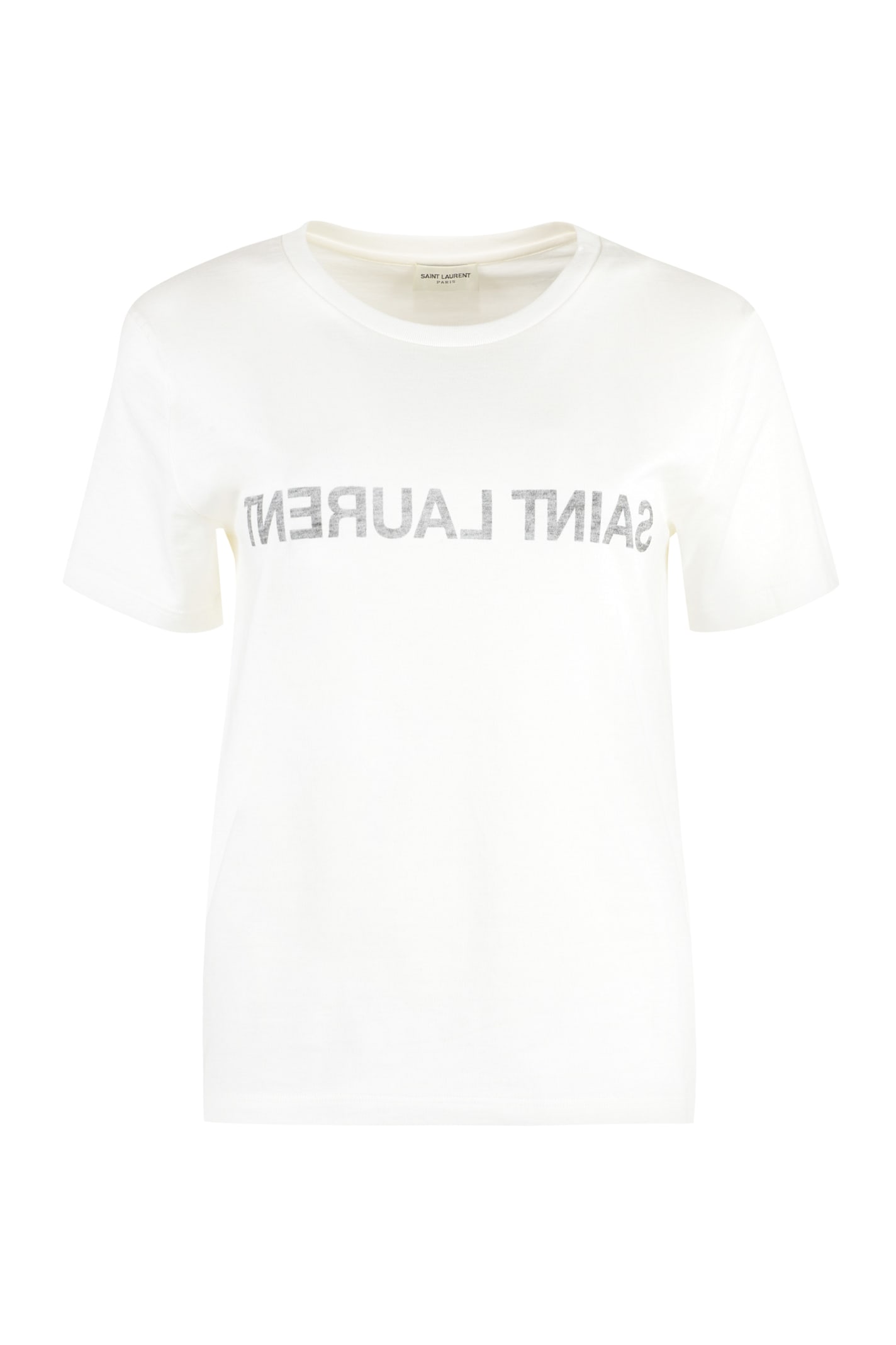 Saint Laurent Printed Cotton T-shirt