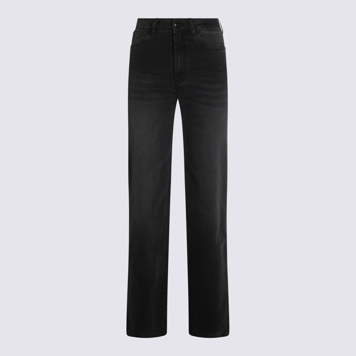 Lois Black Cotton Denim Jeans