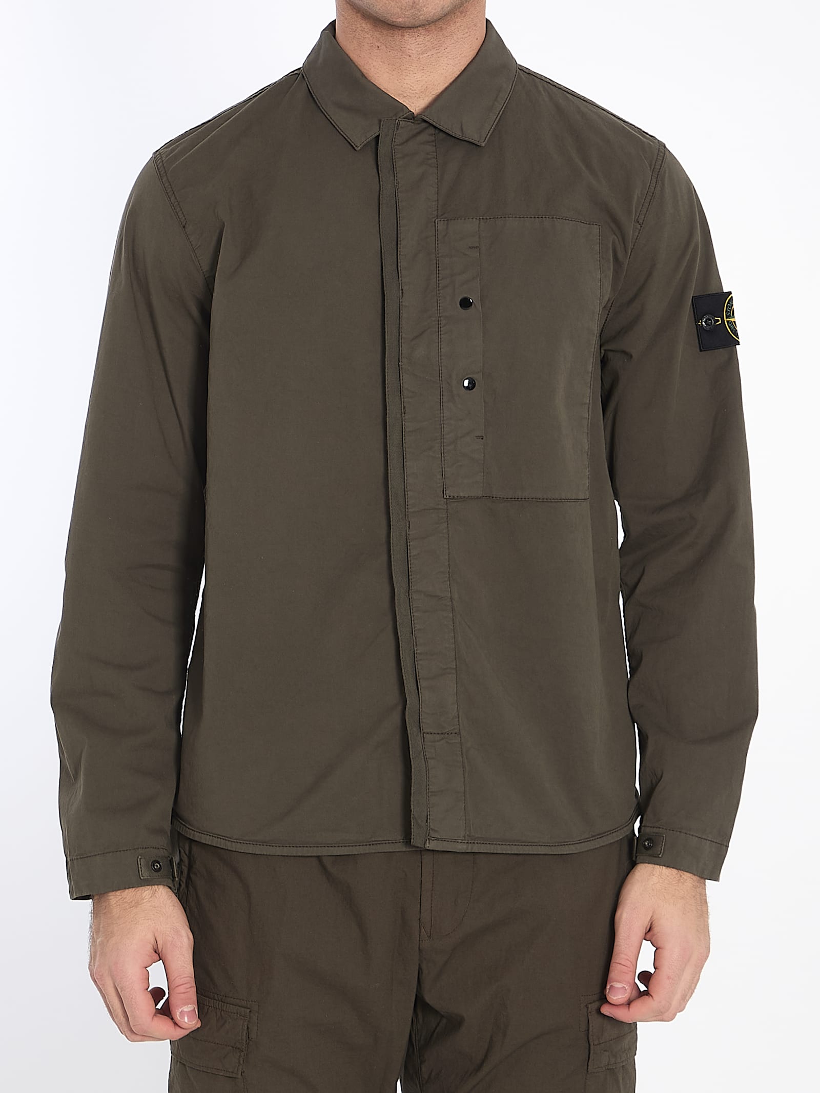 Stone Island Cotton Twill Shirt