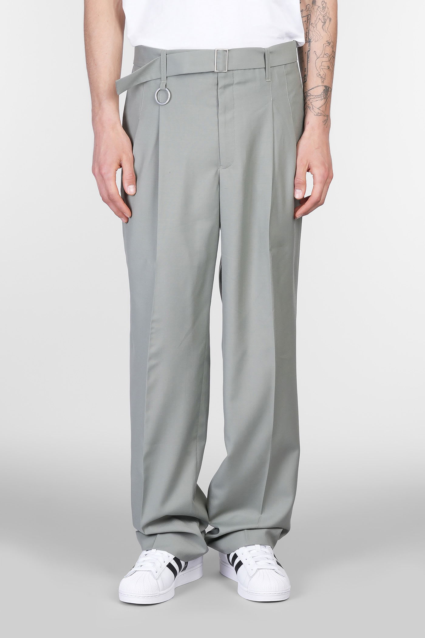 Études Pants In Green Polyester