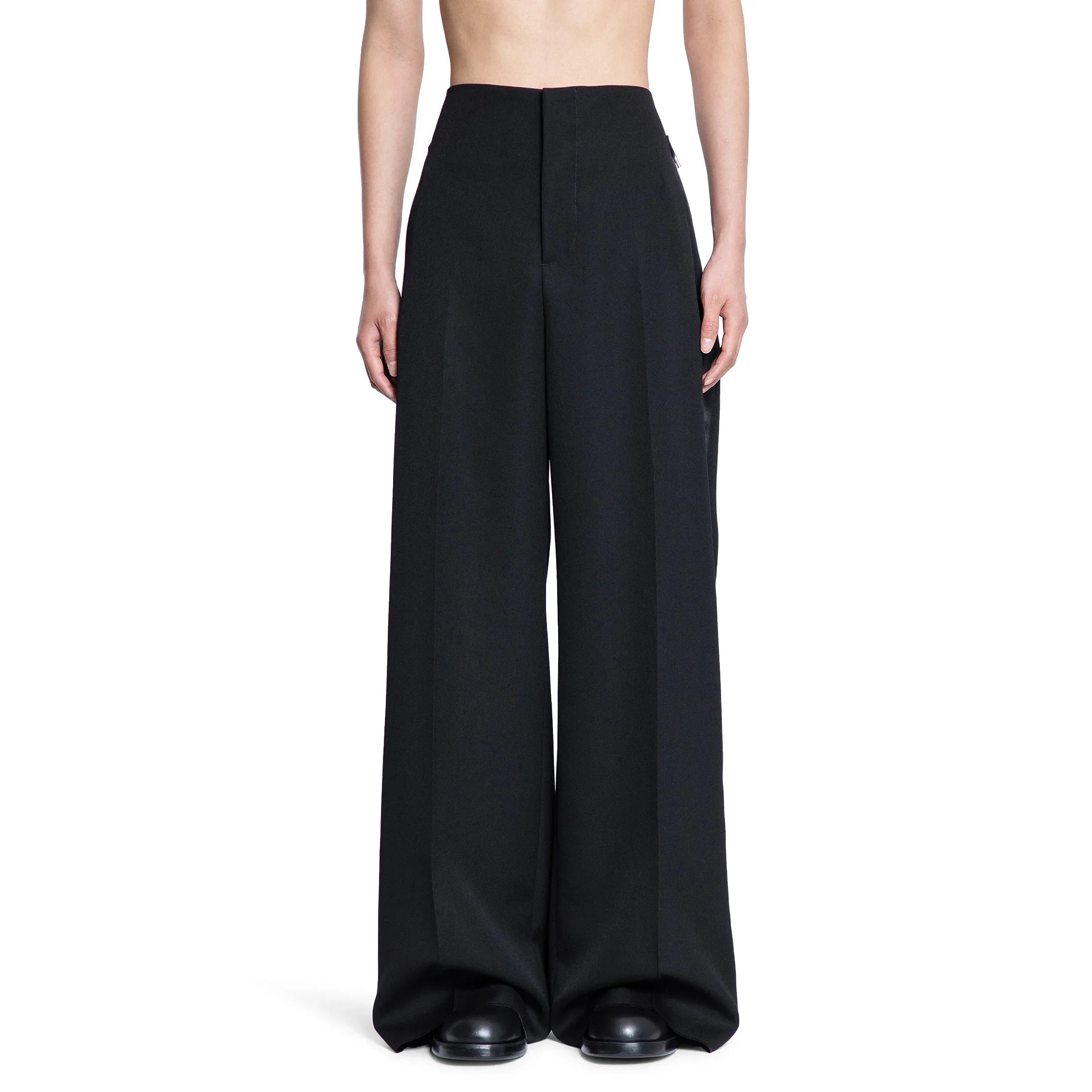 Wide Leg Tuxedo Trousers