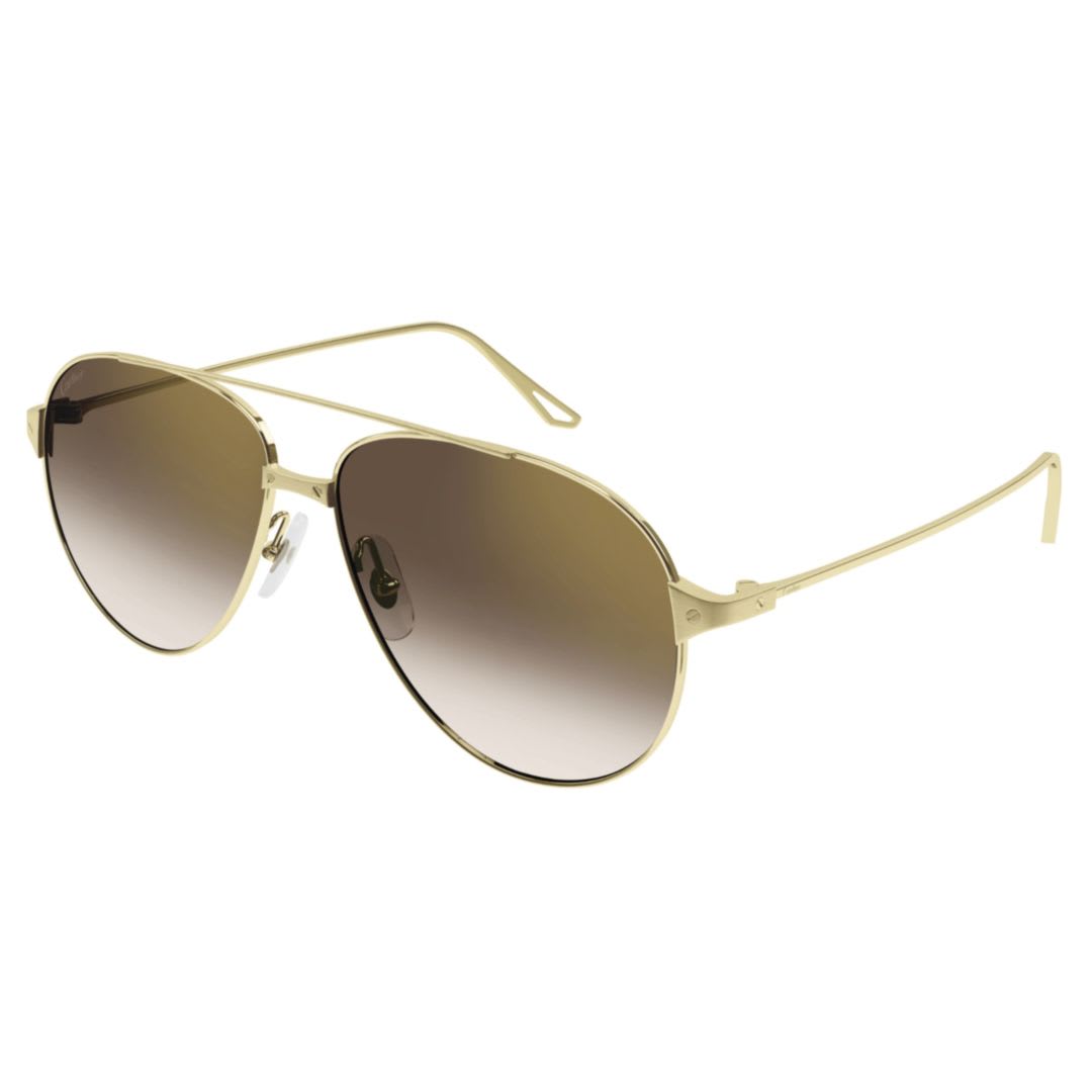 Cartier Eyewear Ct0298s002 Gold Gold Brown
