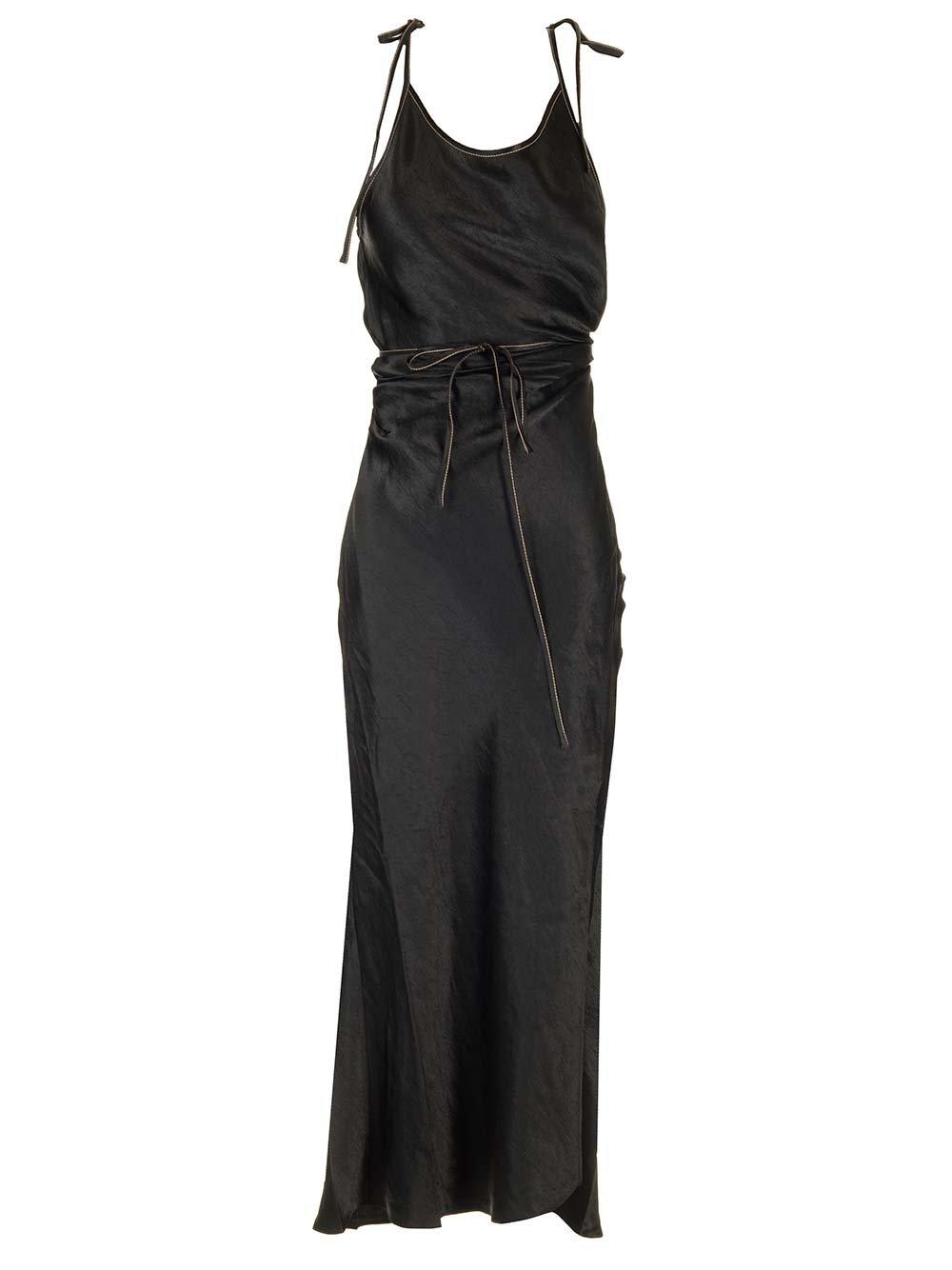 Acne Studios Sleeveless Wrap Detailed Maxi Dress