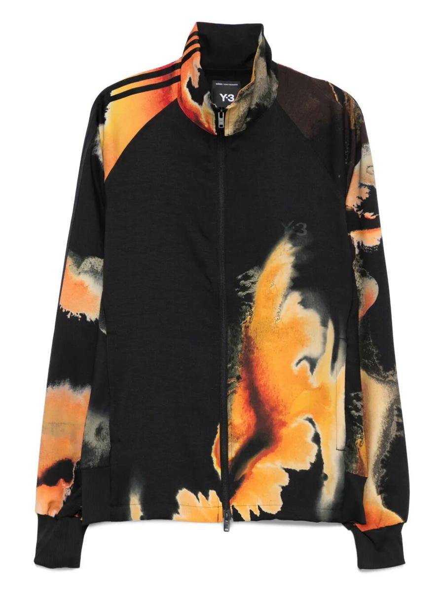 Y-3 Adidas " Aop Track Top 3-Stripes" Turtle Neck Sweater Clothing