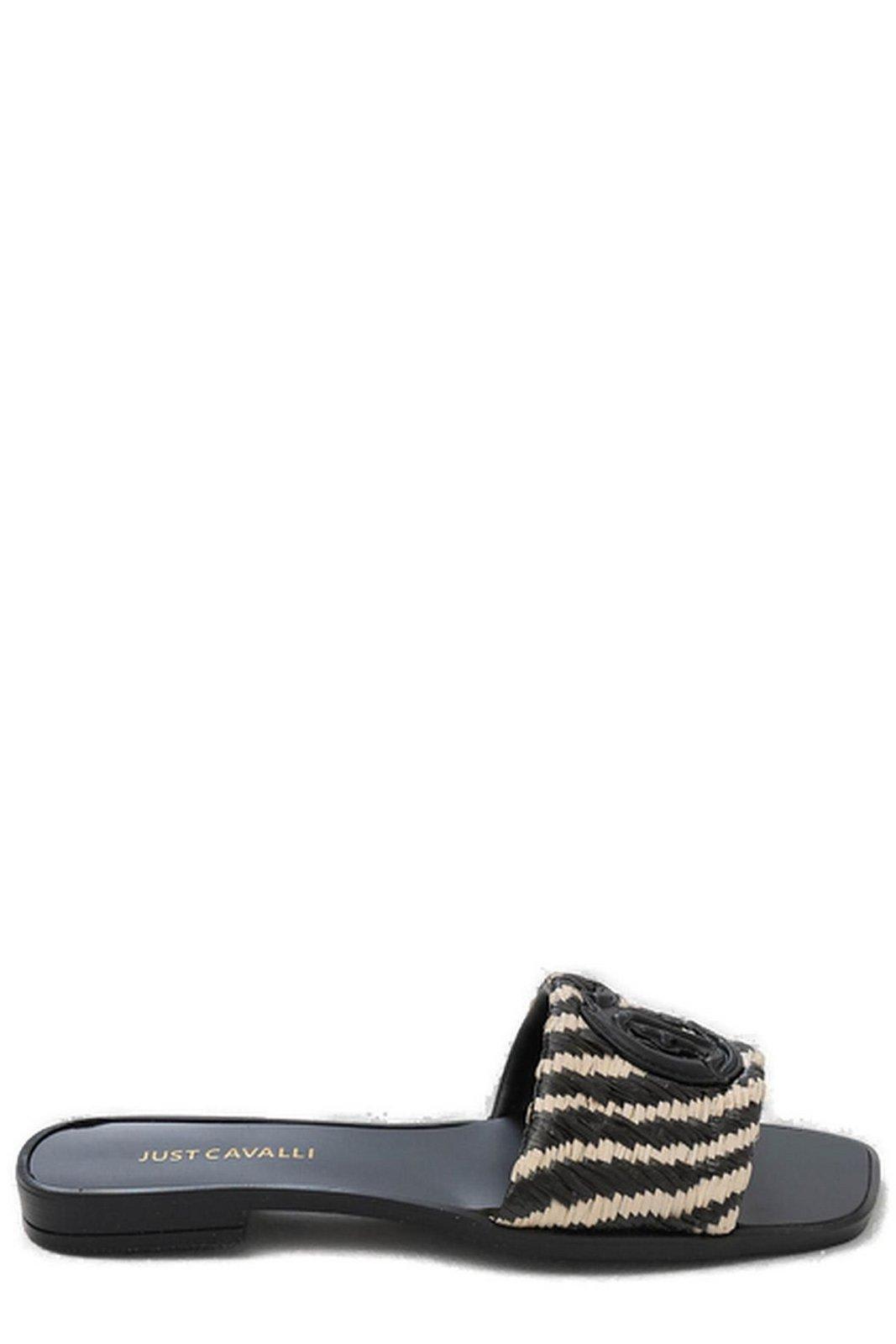 Just Cavalli Logo Plaque Sandals