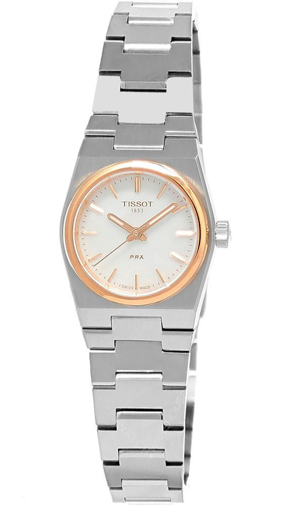 TISSOT PRX Quartz SS 25MM White MOP Dial Women's Watch T137.010.21.111.00 / T1370102111100