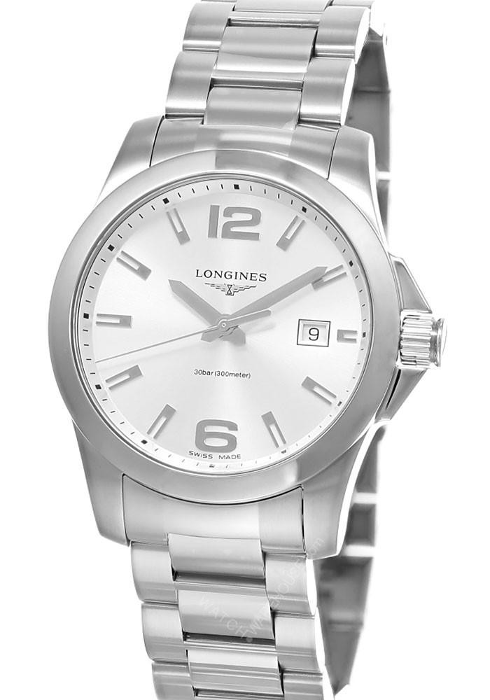 LONGINES Conquest Quartz SS 41MM Silver Dial Men's Watch L3.759.4.76.6 / L37594766