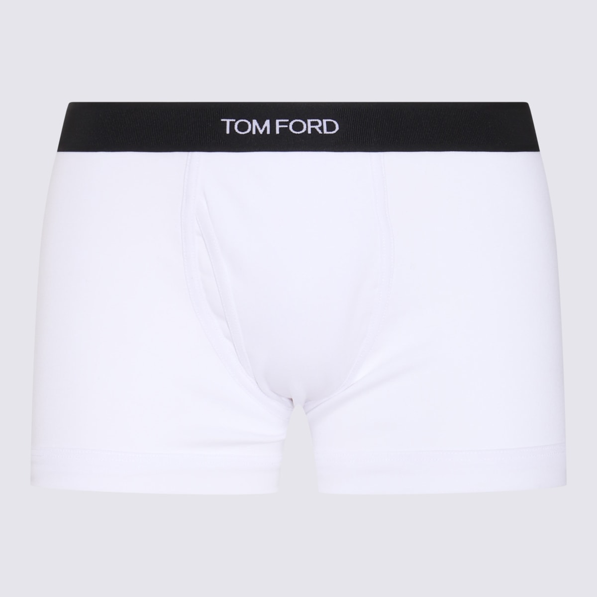 Tom Ford White Cotton Blend Boxer