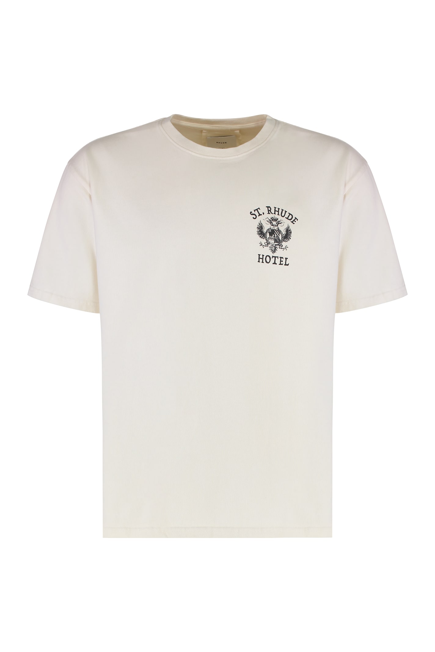 Rhude Logo Cotton T-shirt