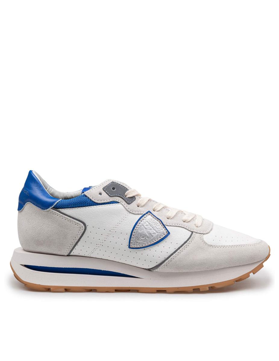 Philippe Model Sneakers In Perforated Calfskin Suede