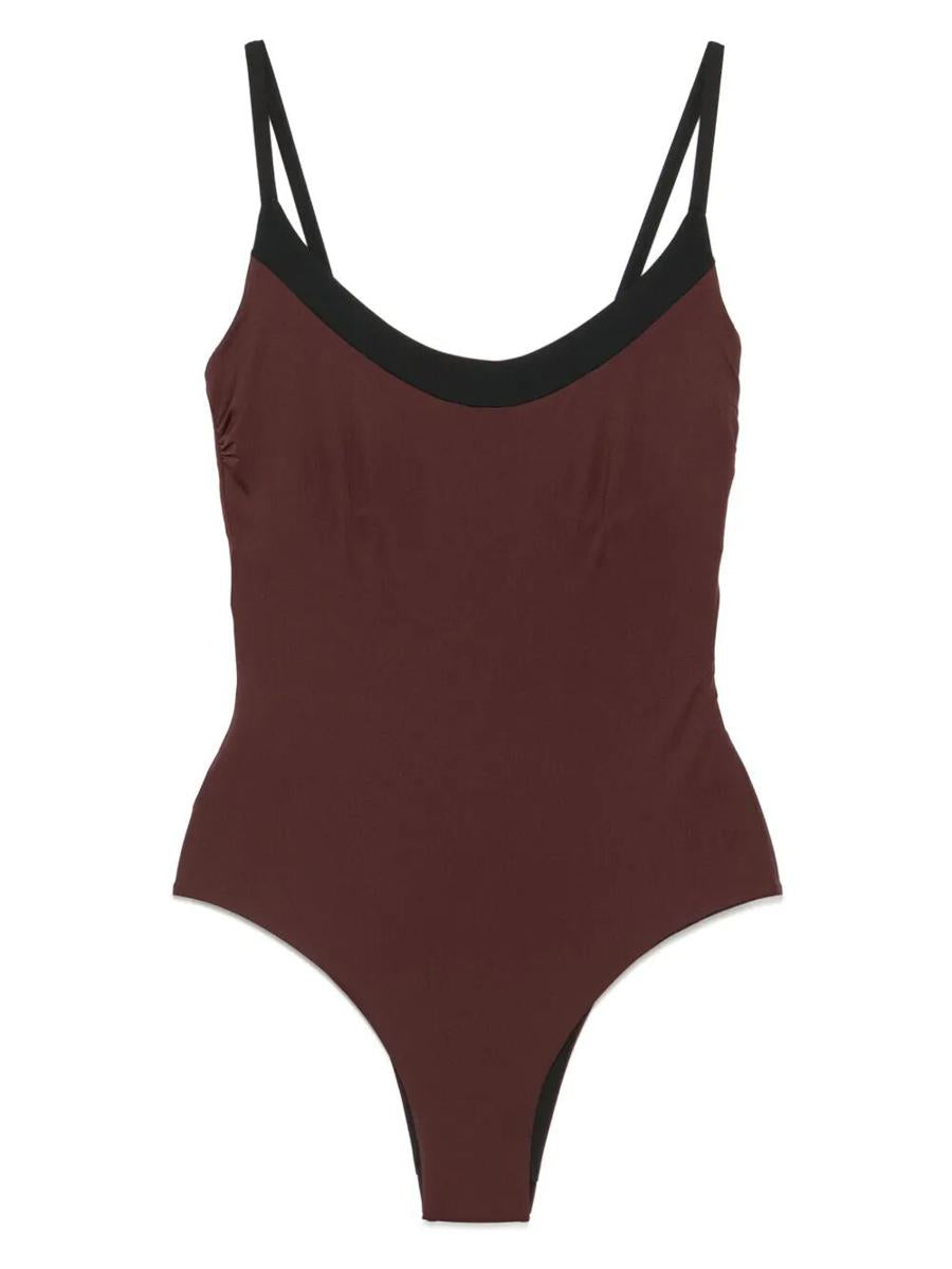 Fisico Underwire-Cup Two-Tone Swimsuit Clothing
