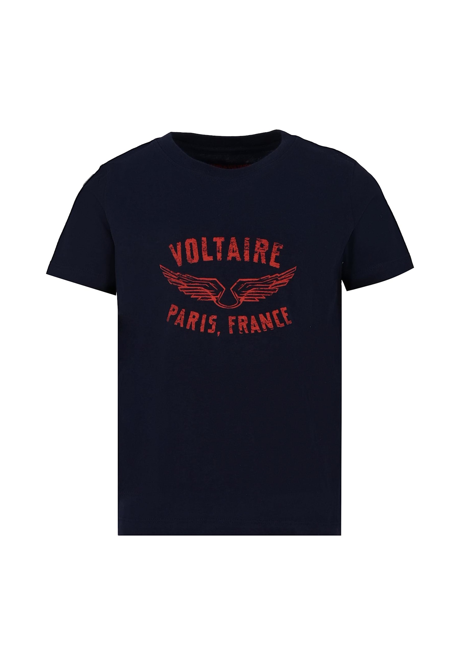 Zadig & Voltaire Blue T-shirt For Kids With Logo